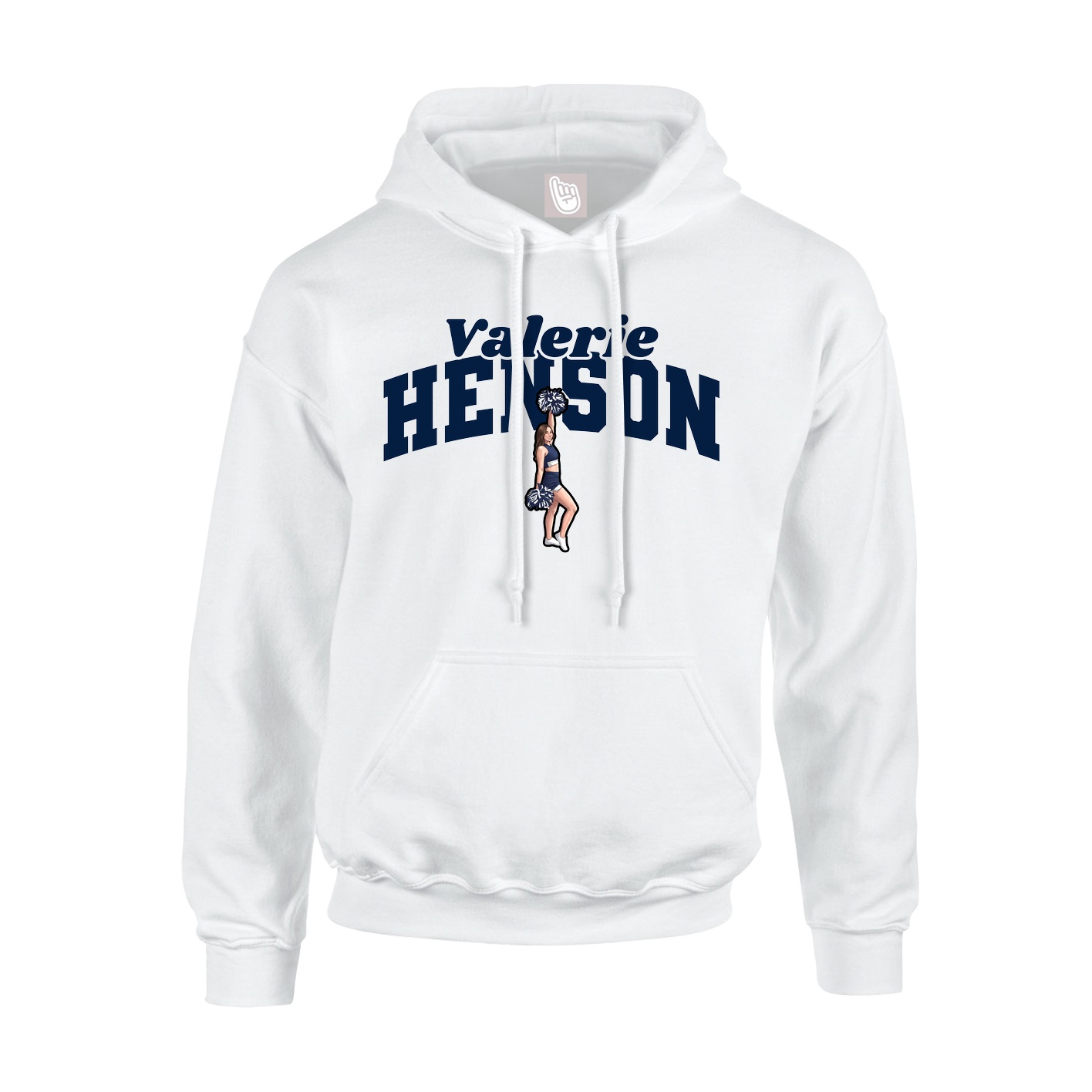 Hoodie — Signature Arch in White