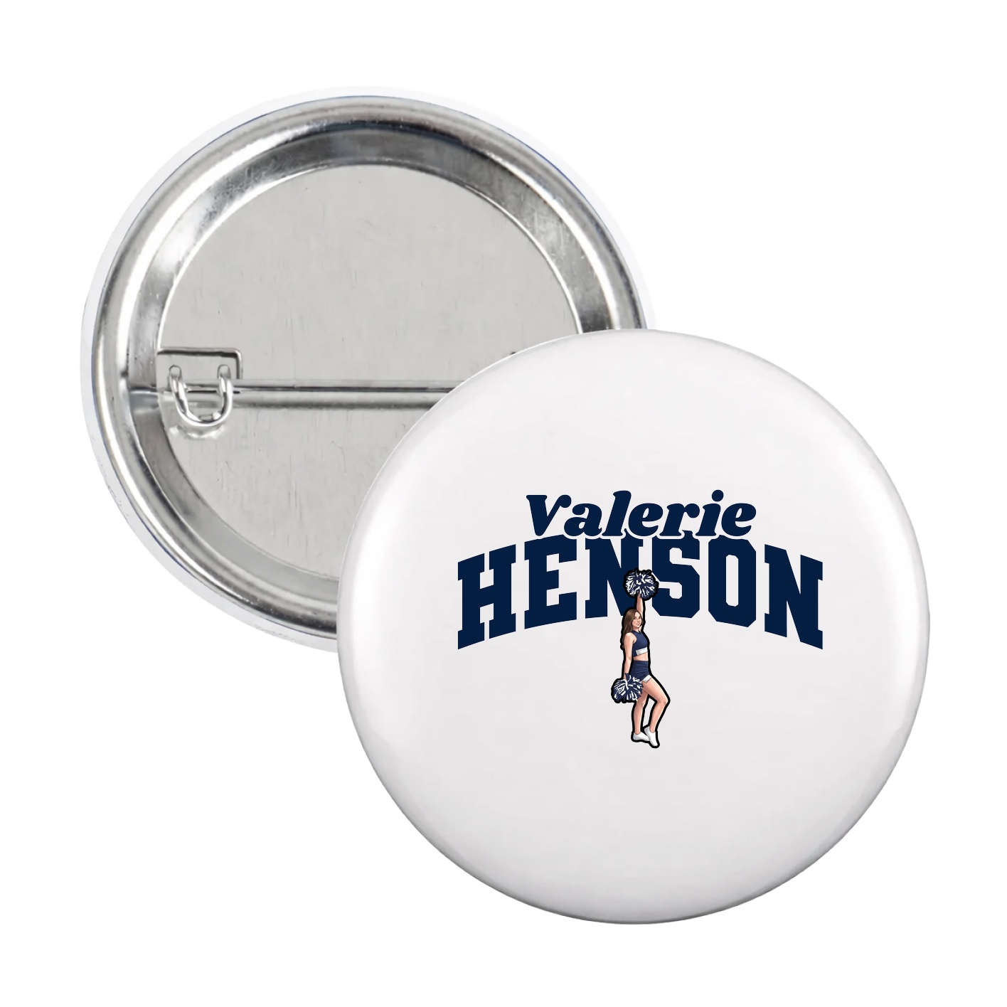 Game Day Button — Signature Arch in White