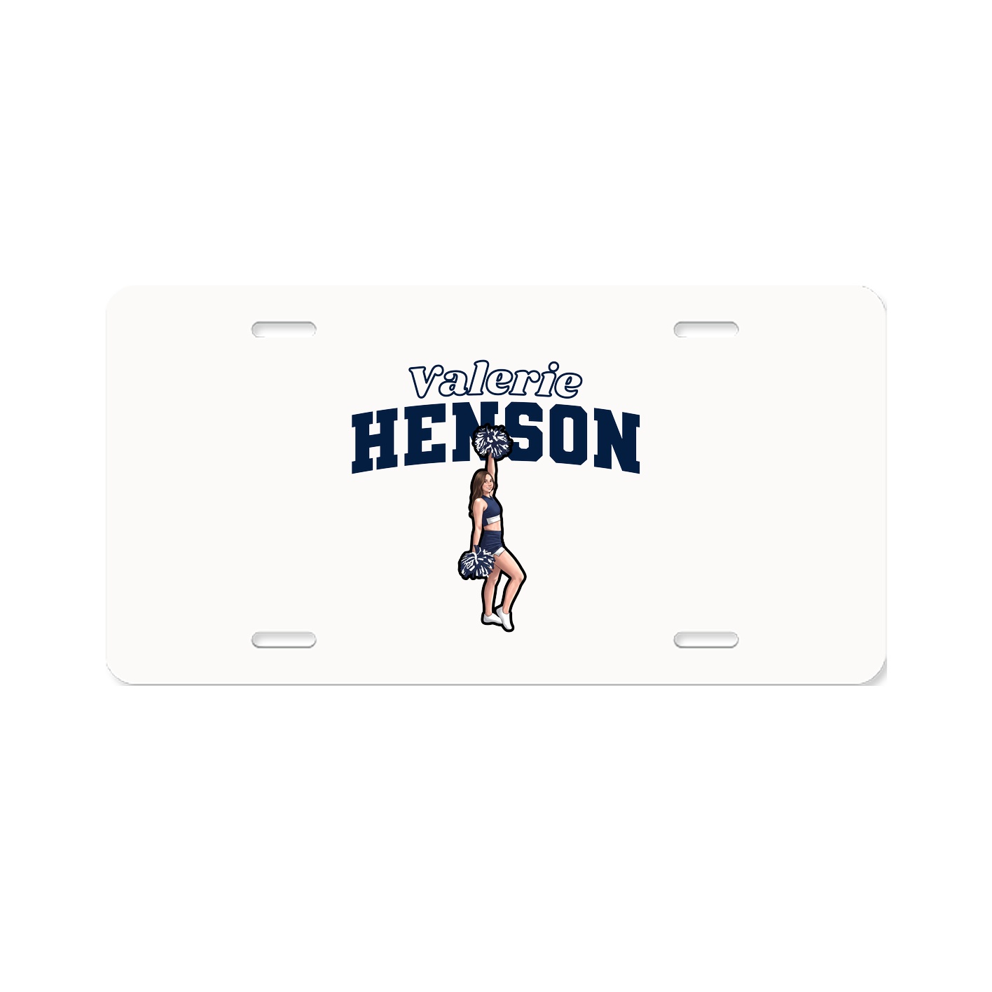 License Plate — Name Arch in Classic