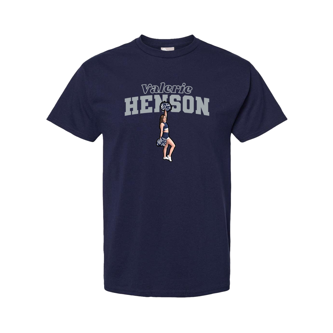 Youth Tee — Name Arch in Navy