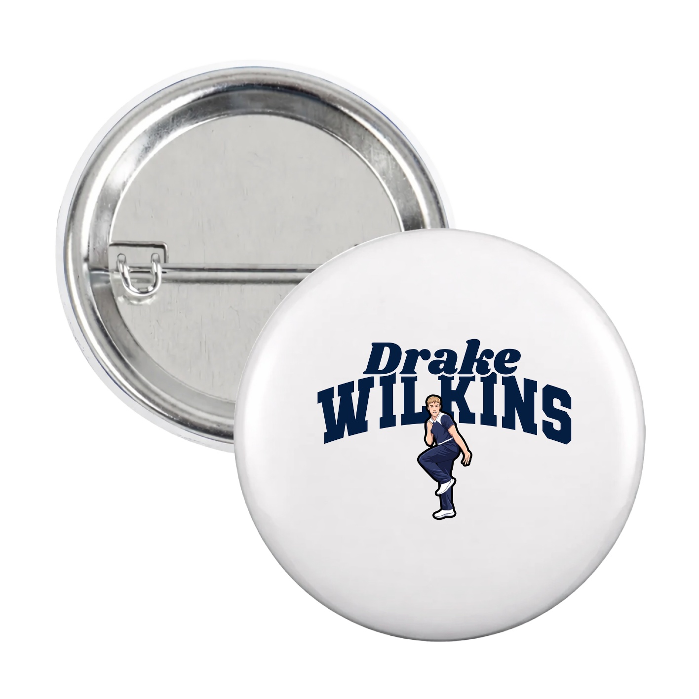 Game Day Button — Signature Arch in White