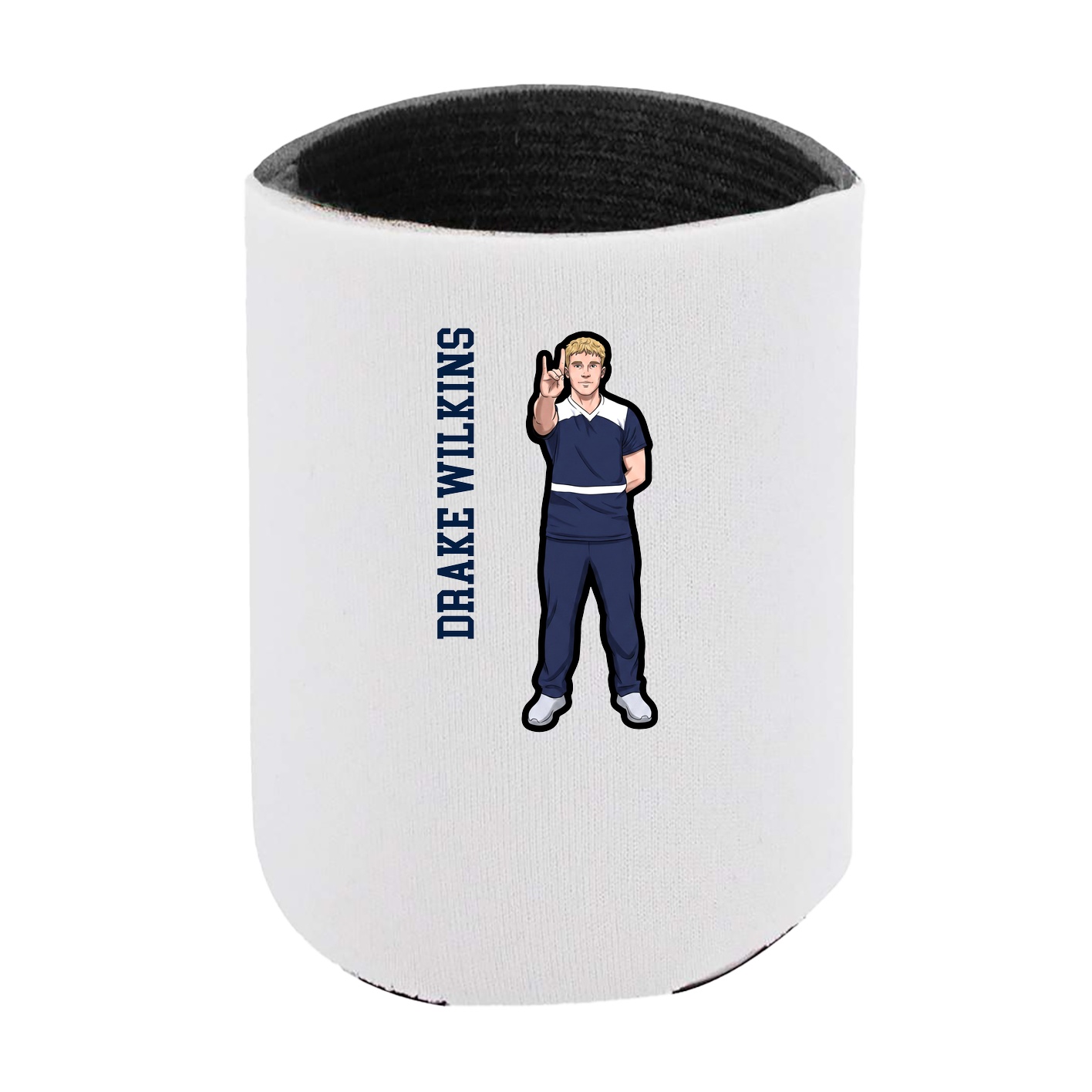Can Holder — Name Vertical in White