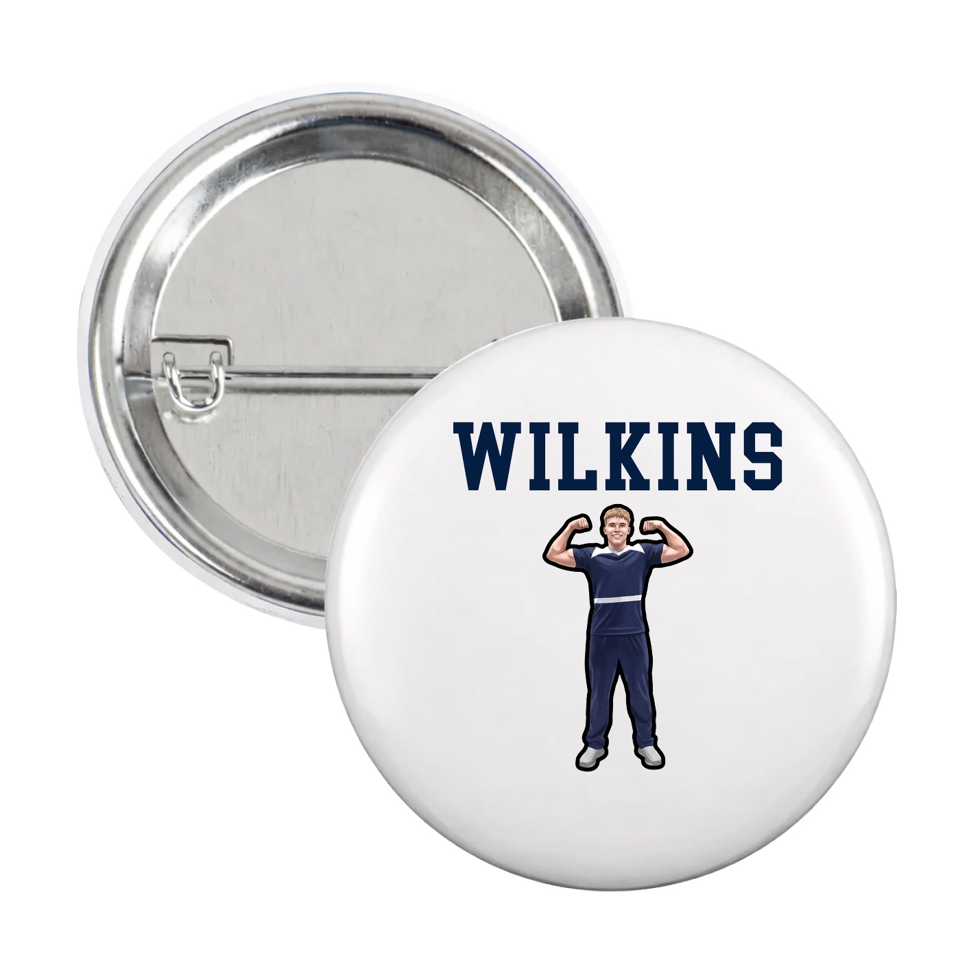 Game Day Button — Shirsey in White