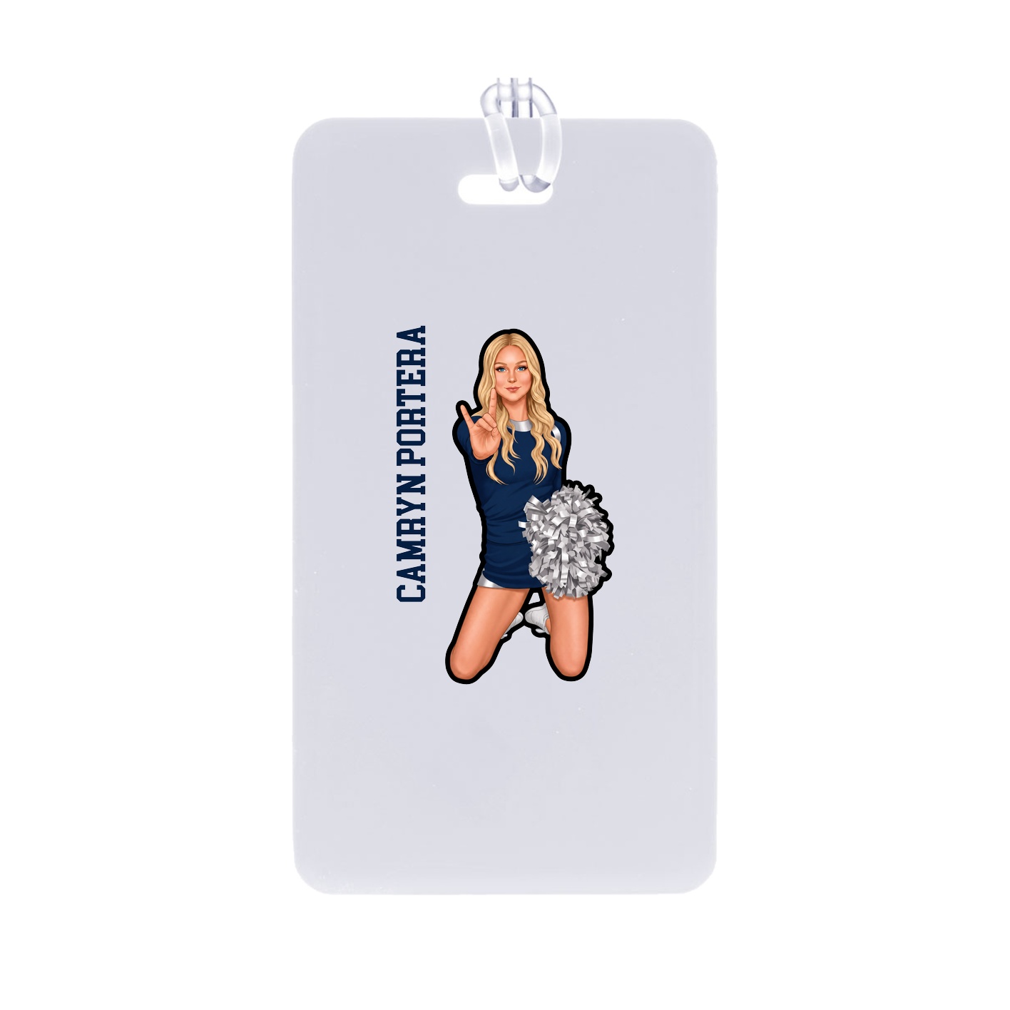 Bag Tag — Name Vertical in Classic