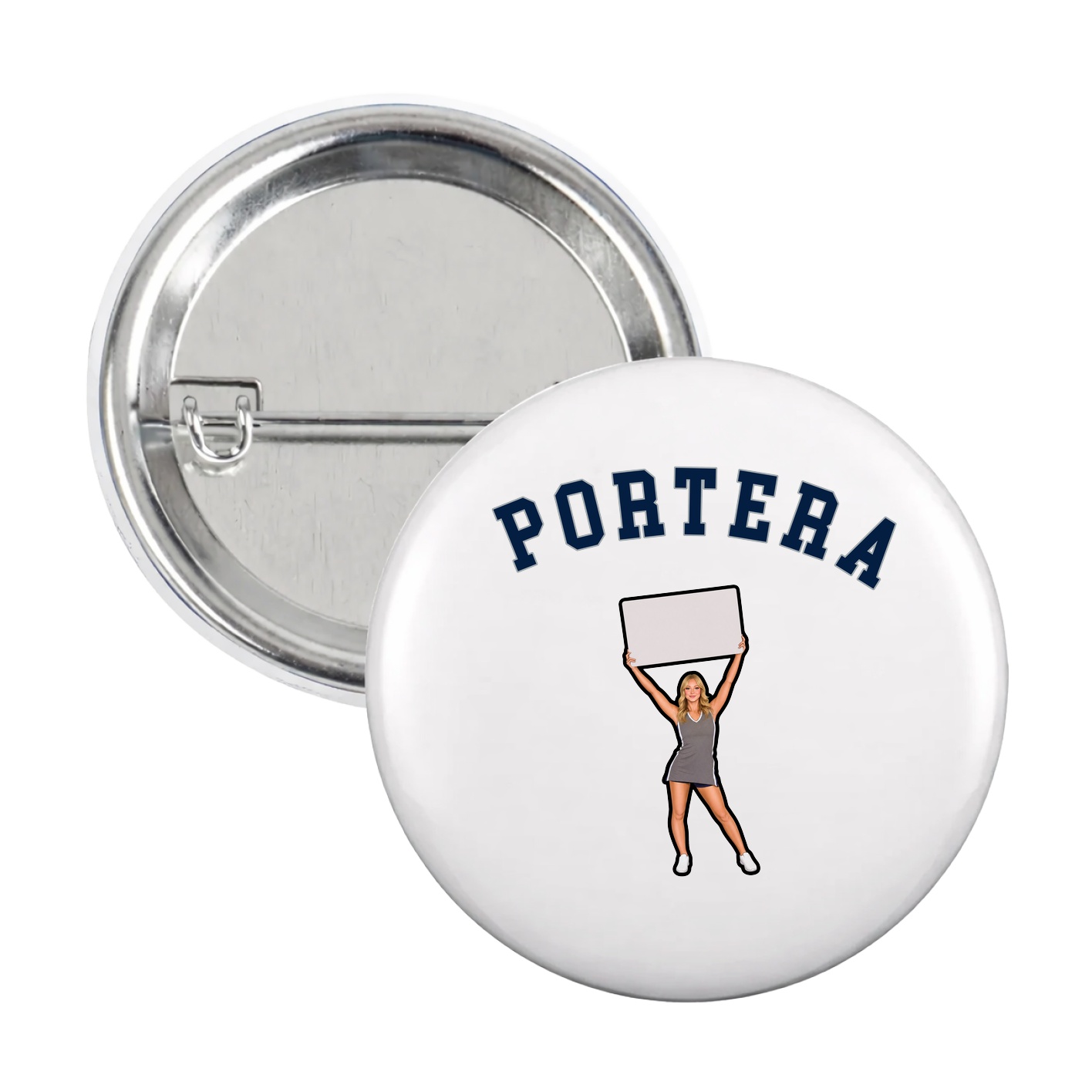 Game Day Button — Shirsey Arch in White