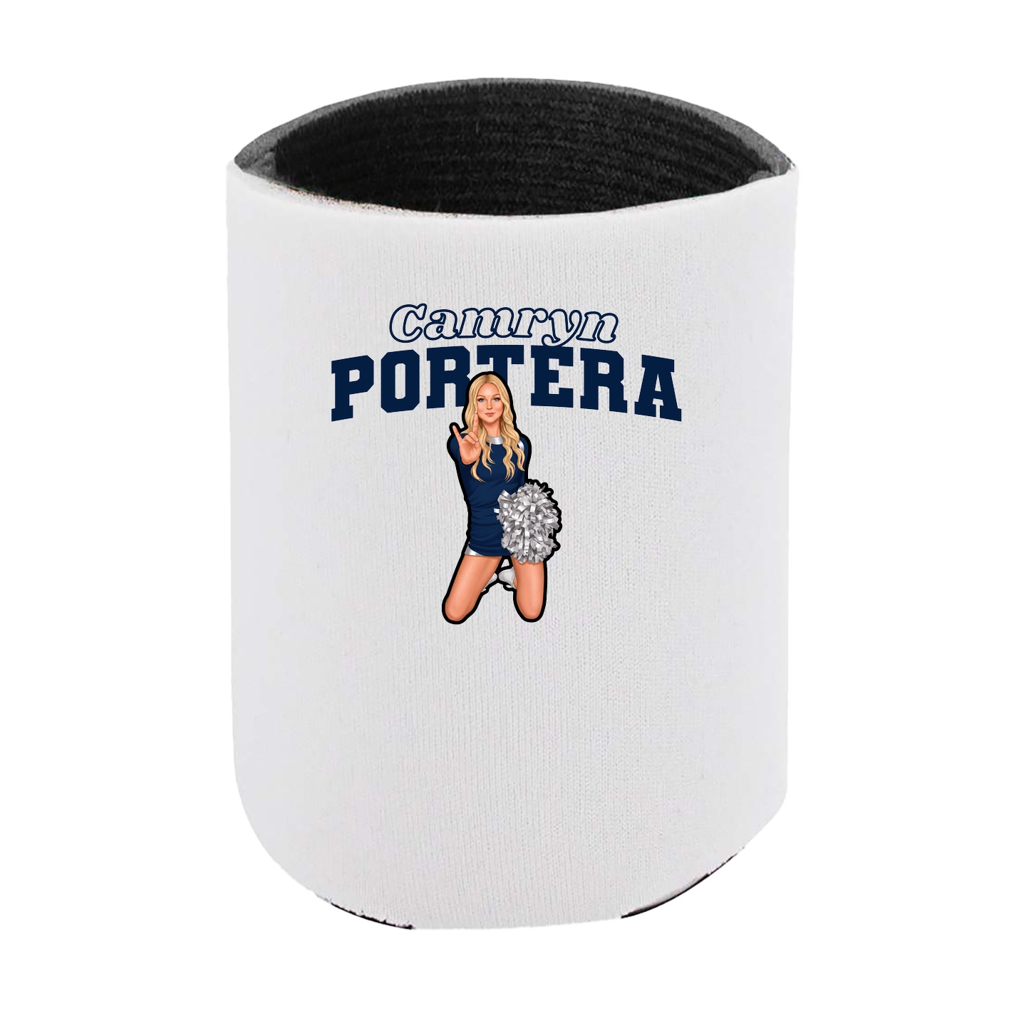 Can Holder — Name Arch in White