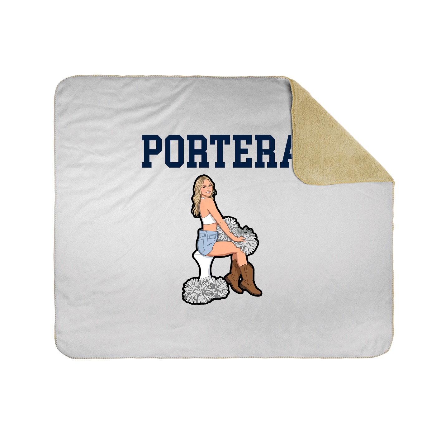 Throw Blanket — Shirsey in White