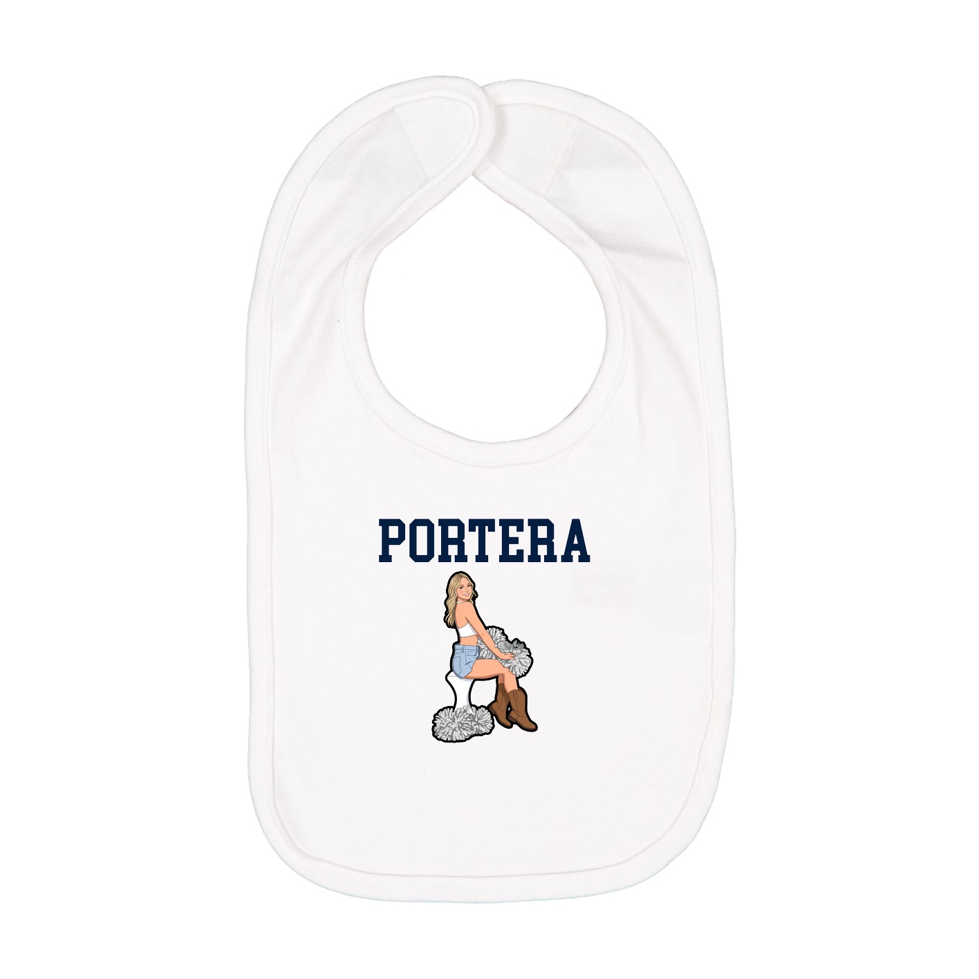 Infant Bib — Shirsey in White