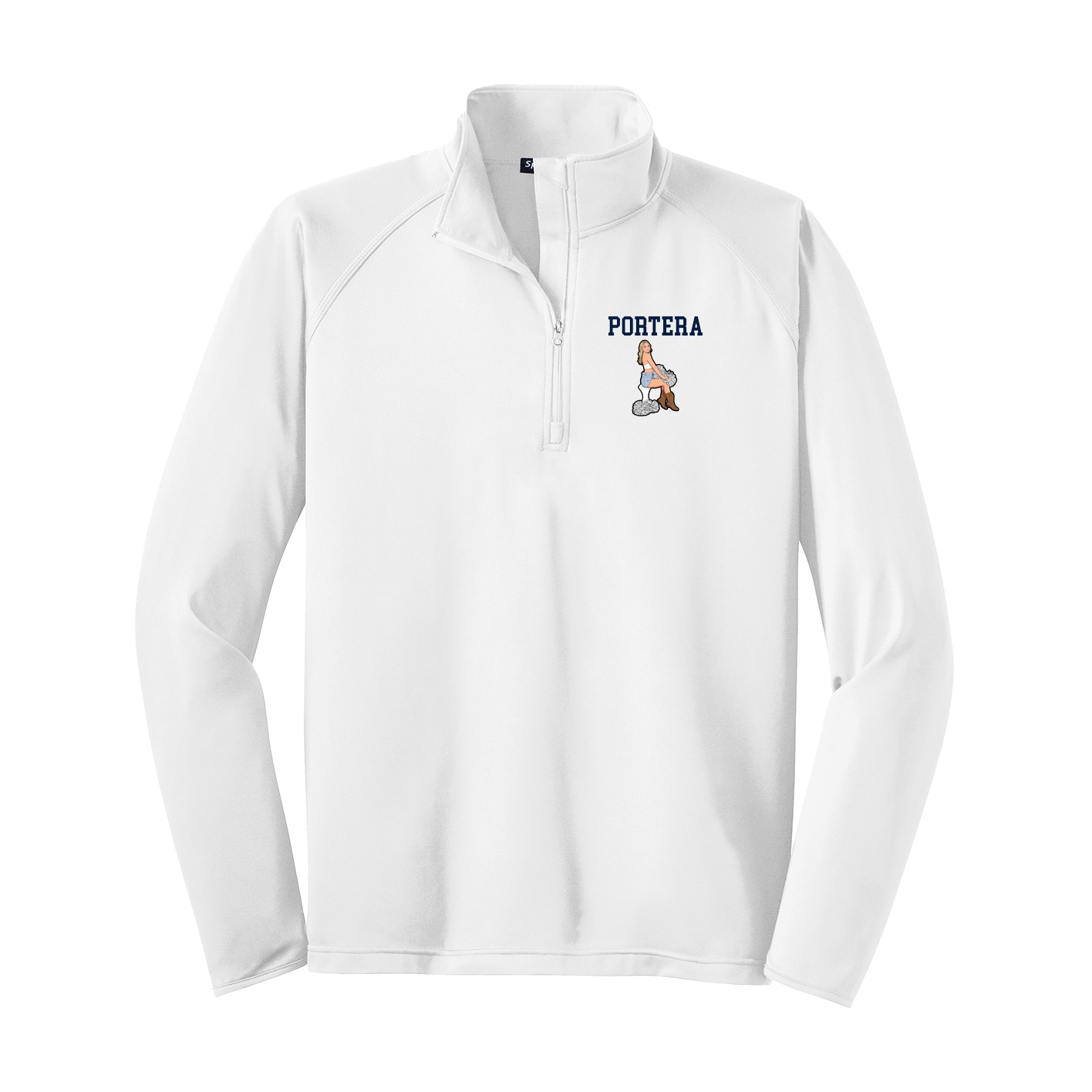 Q-Zip Pullover — Shirsey in White