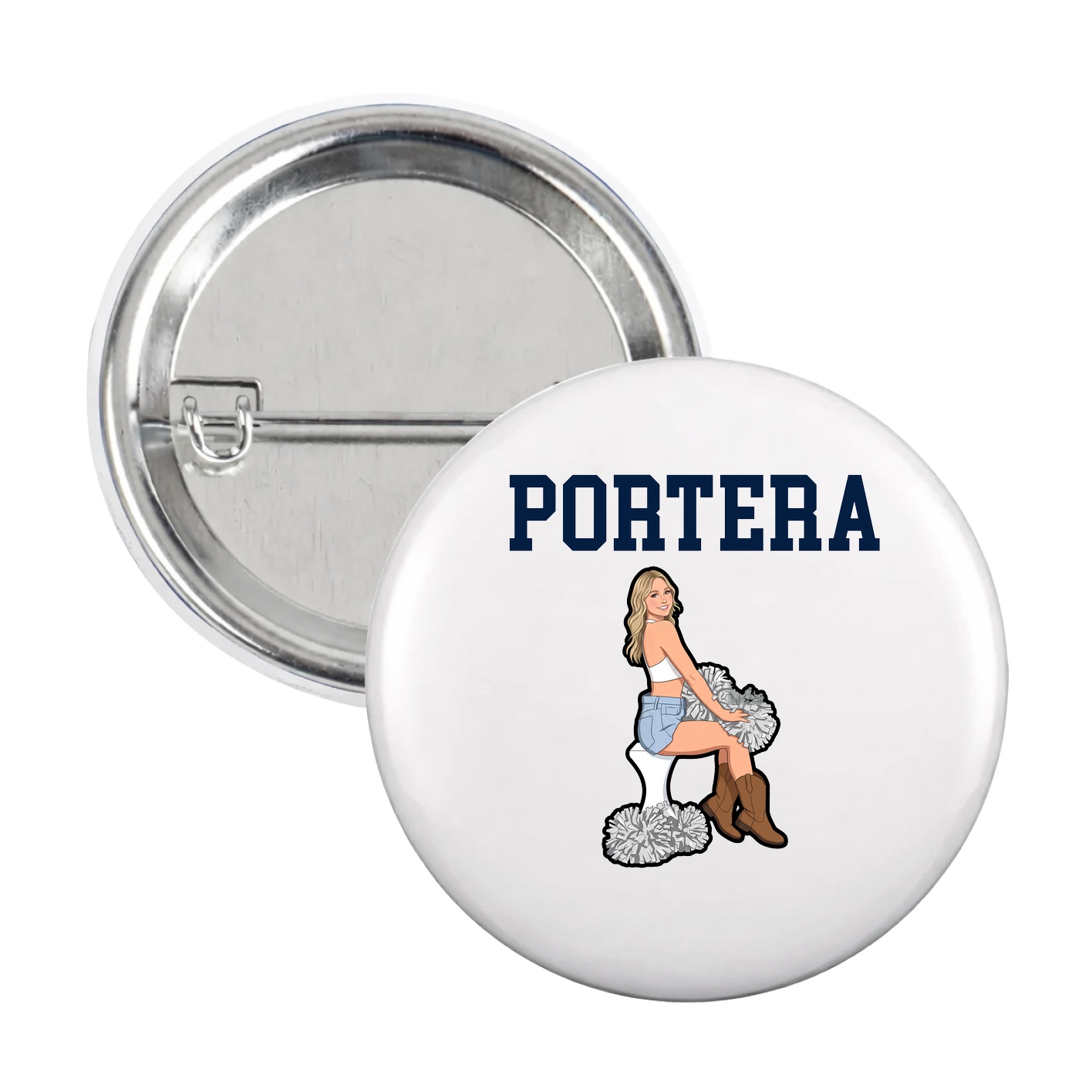 Game Day Button — Shirsey in White
