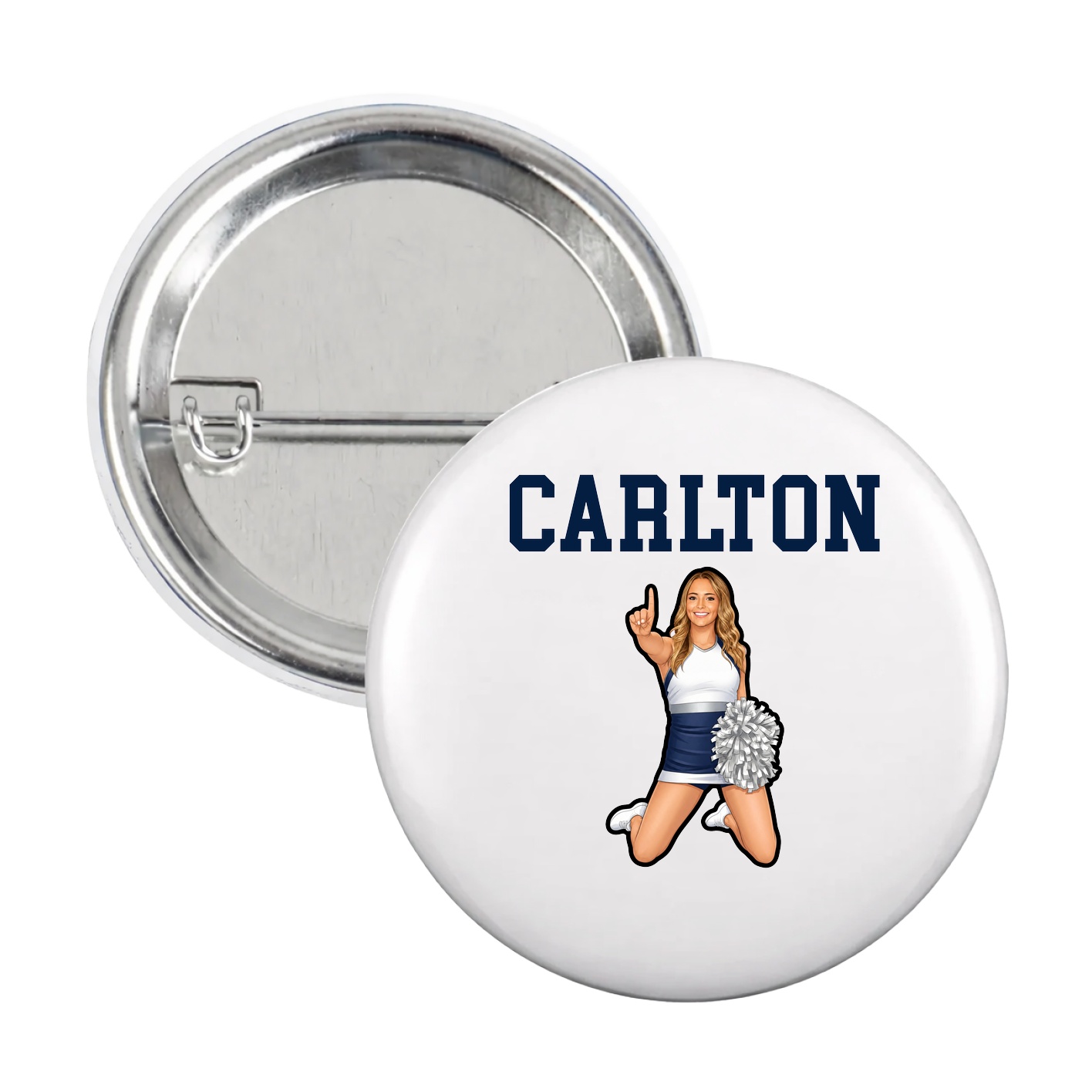 Game Day Button — Shirsey in White