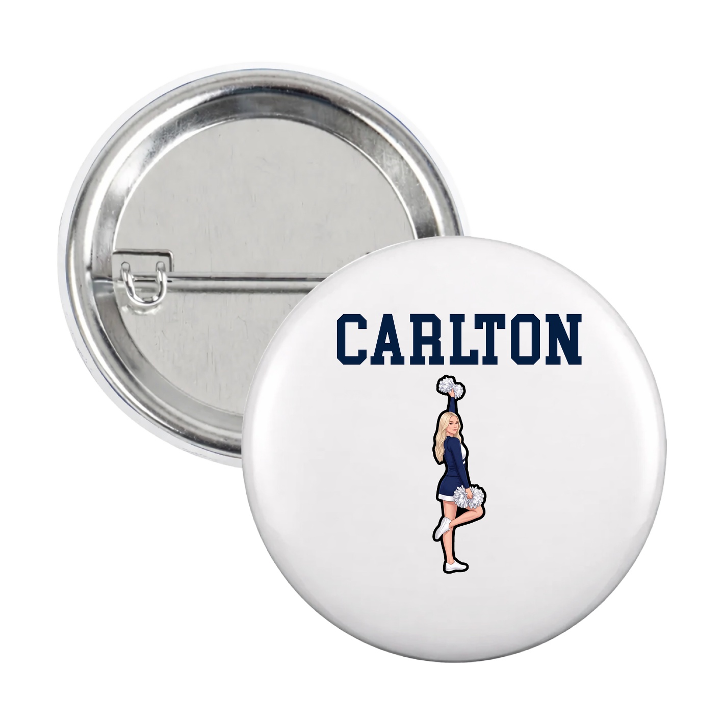 Game Day Button — Shirsey in White