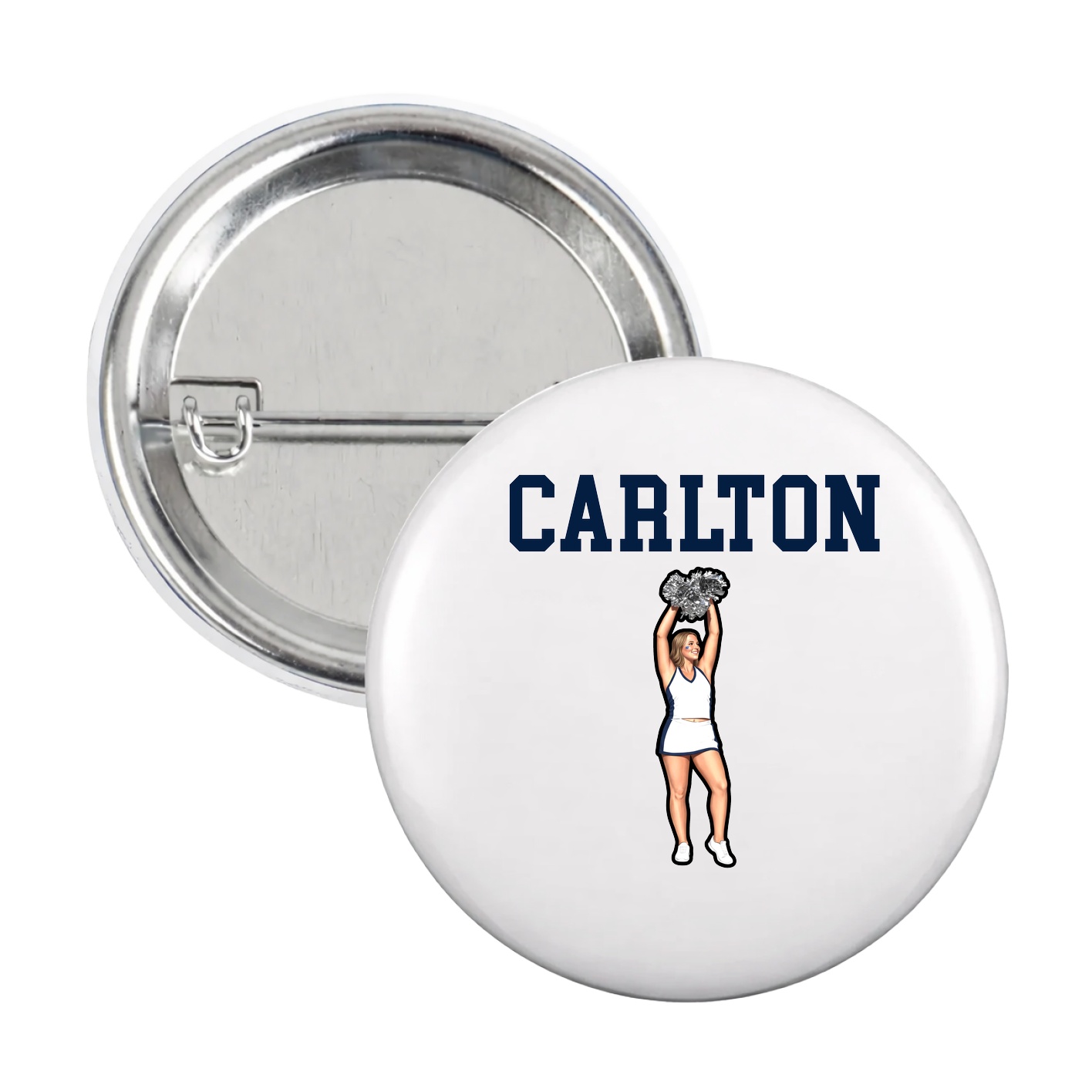Game Day Button — Shirsey in White