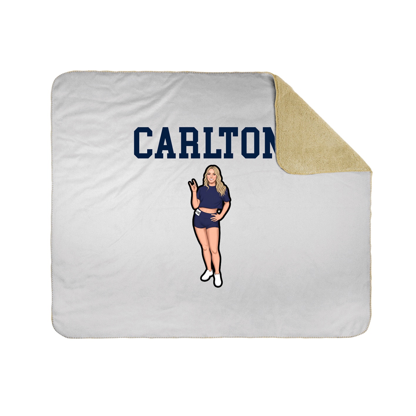 Throw Blanket — Shirsey in White