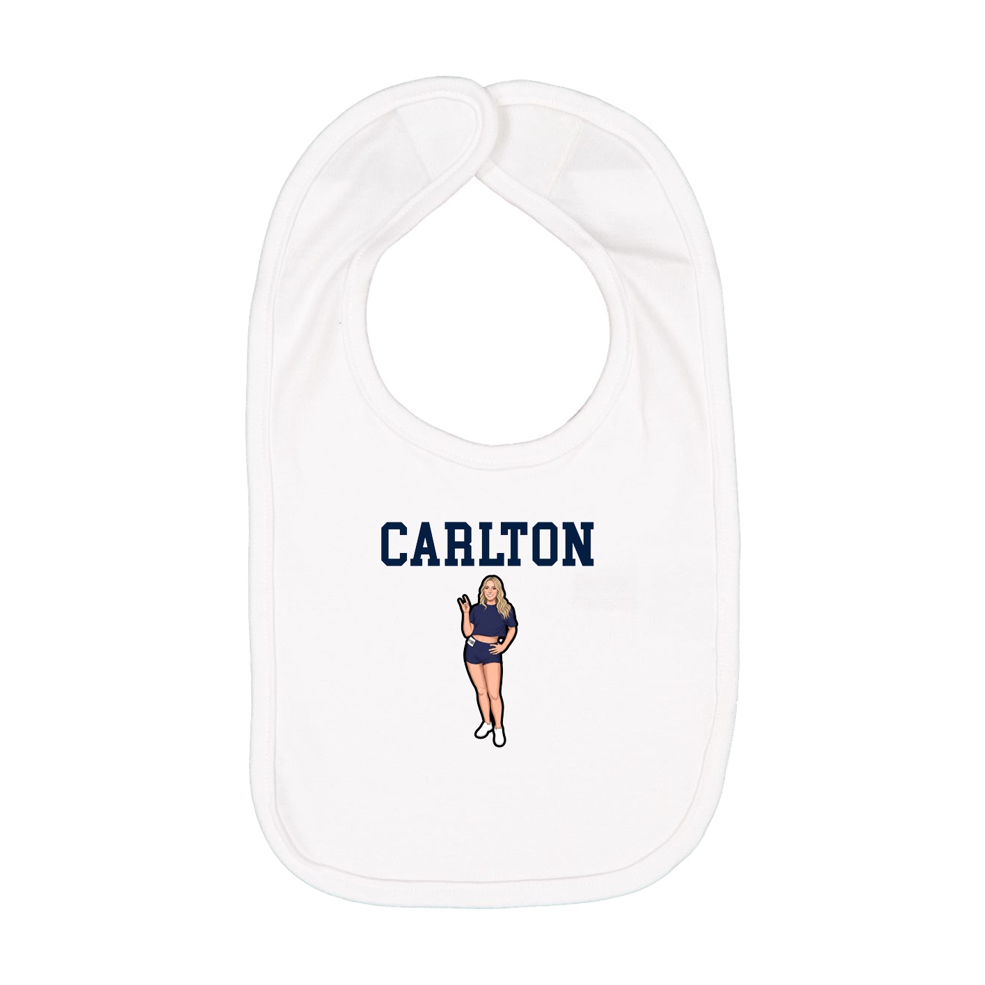 Infant Bib — Shirsey in White