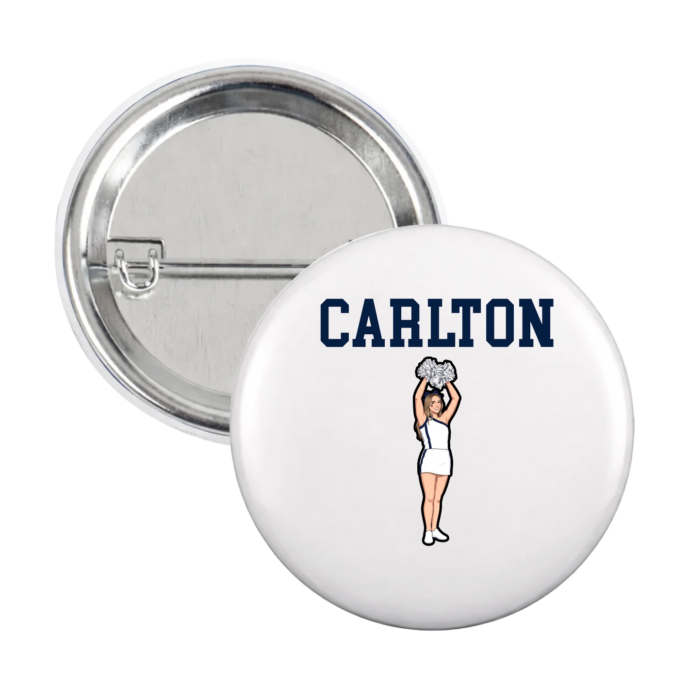 Game Day Button — Shirsey in White