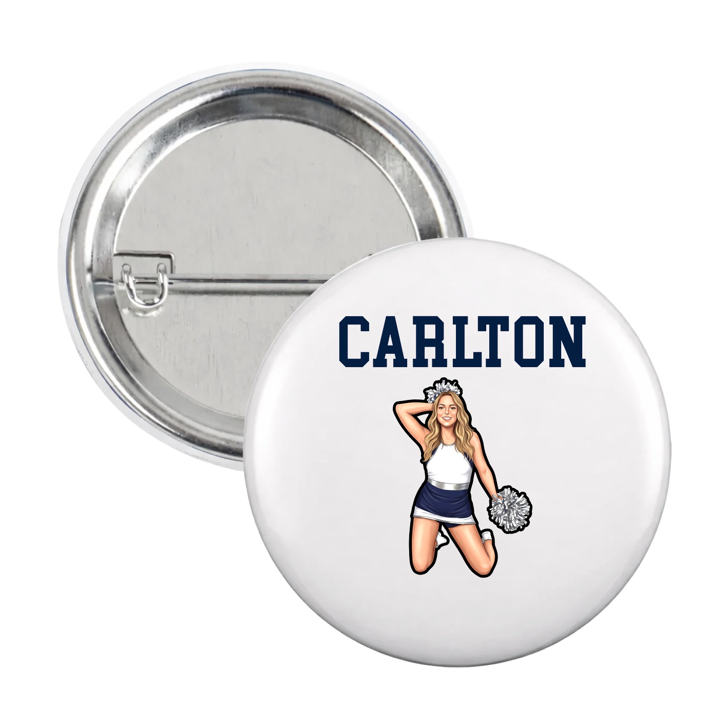 Game Day Button — Shirsey in White