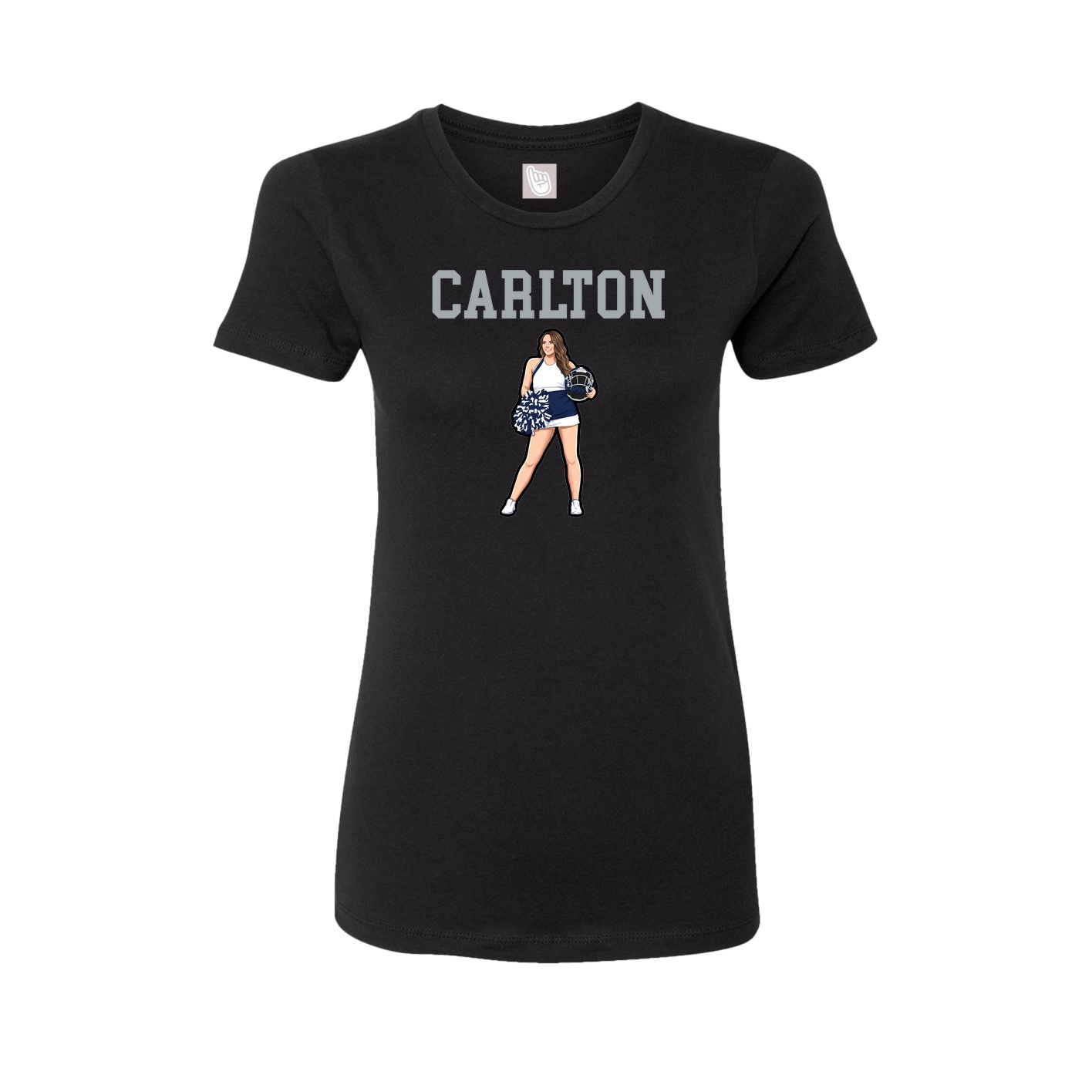 Fitted Women's Tee — Shirsey in Black
