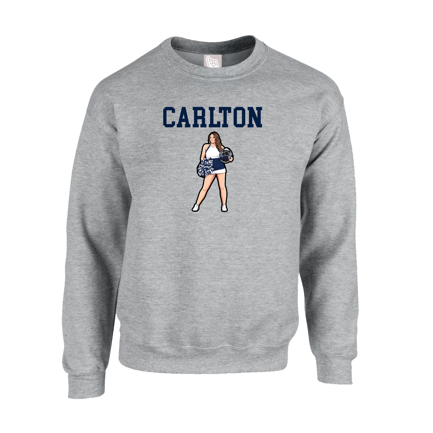 Fleece Crew — Shirsey in Grey