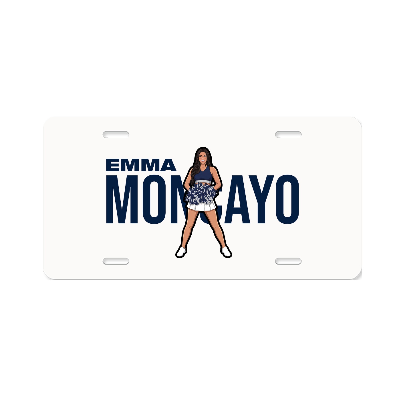 License Plate — Player Name in Classic