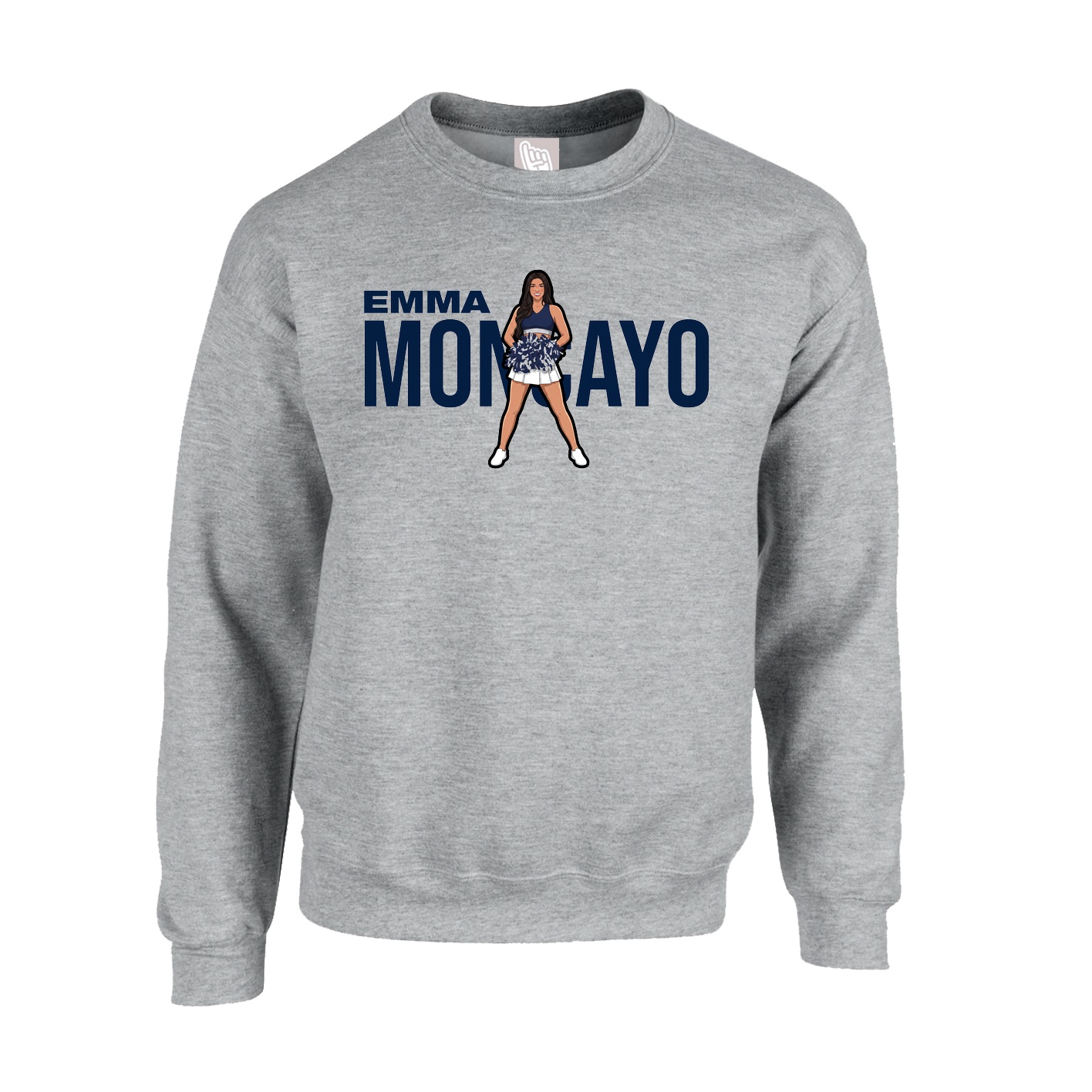 Fleece Crew — Player Name in Grey