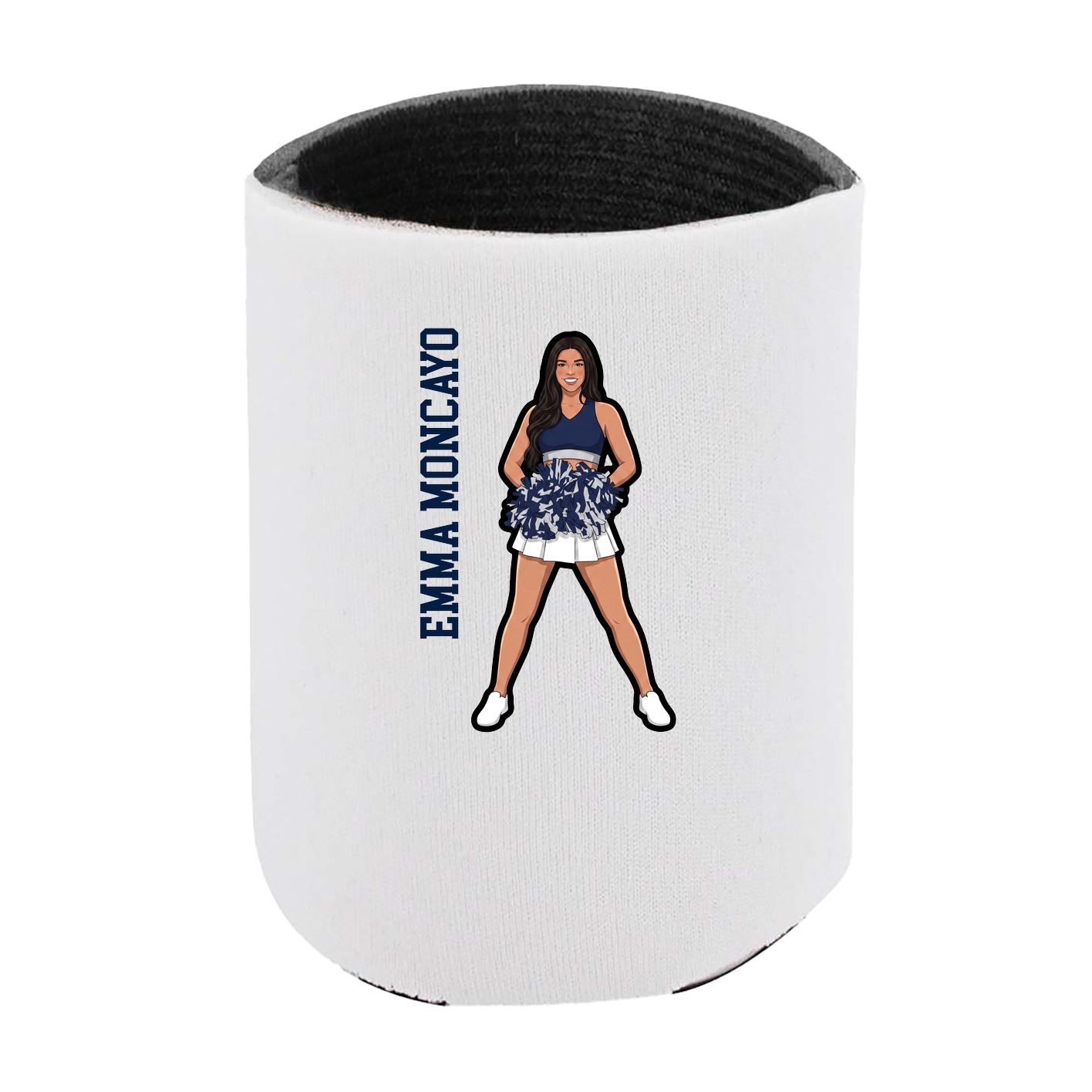Can Holder — Name Vertical in White