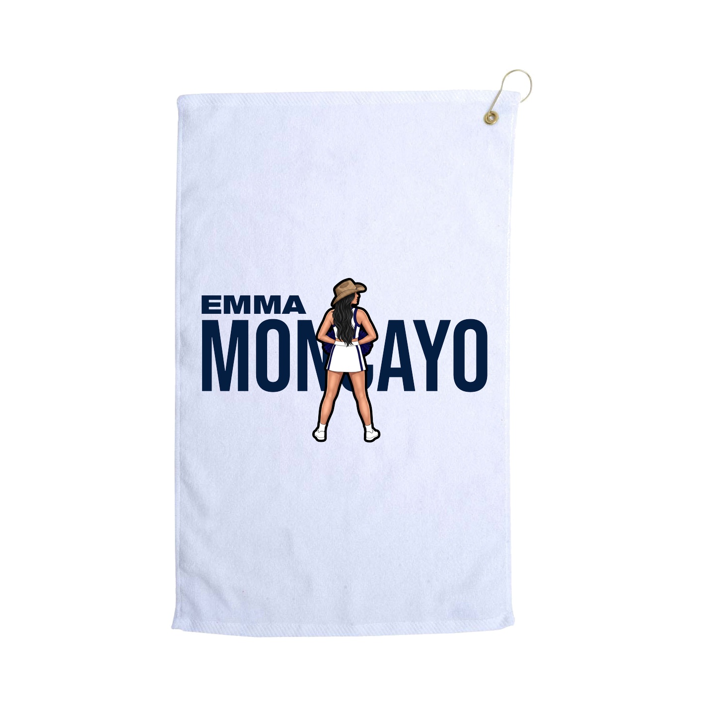 Golf Towel — Player Name in White
