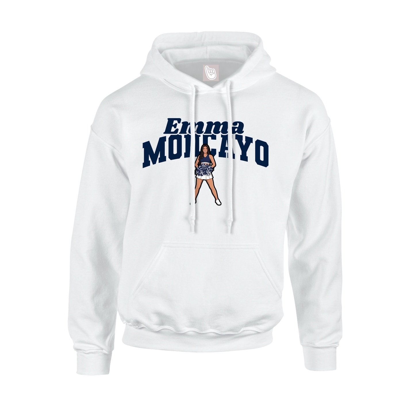 Hoodie — Signature Arch in White