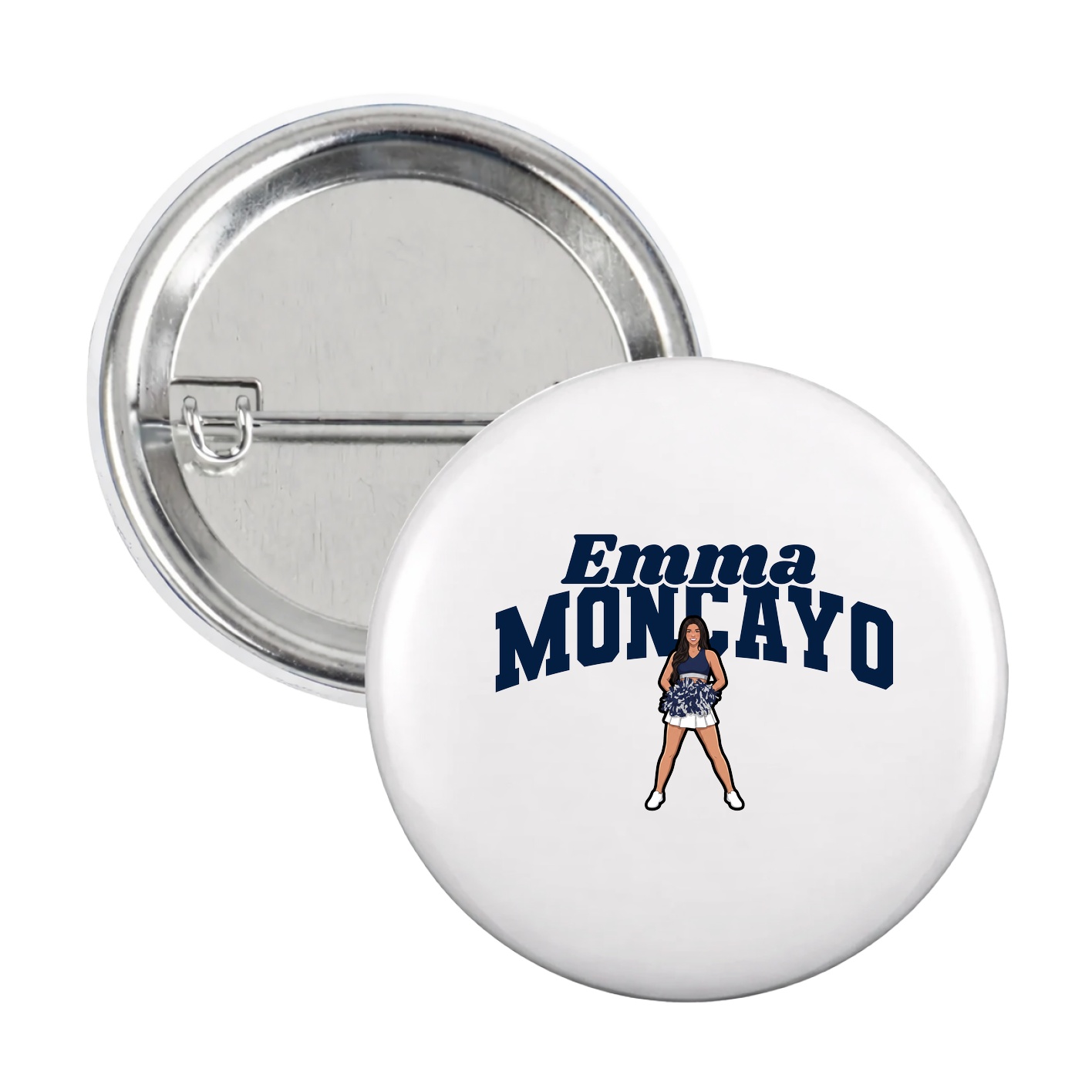 Game Day Button — Signature Arch in White