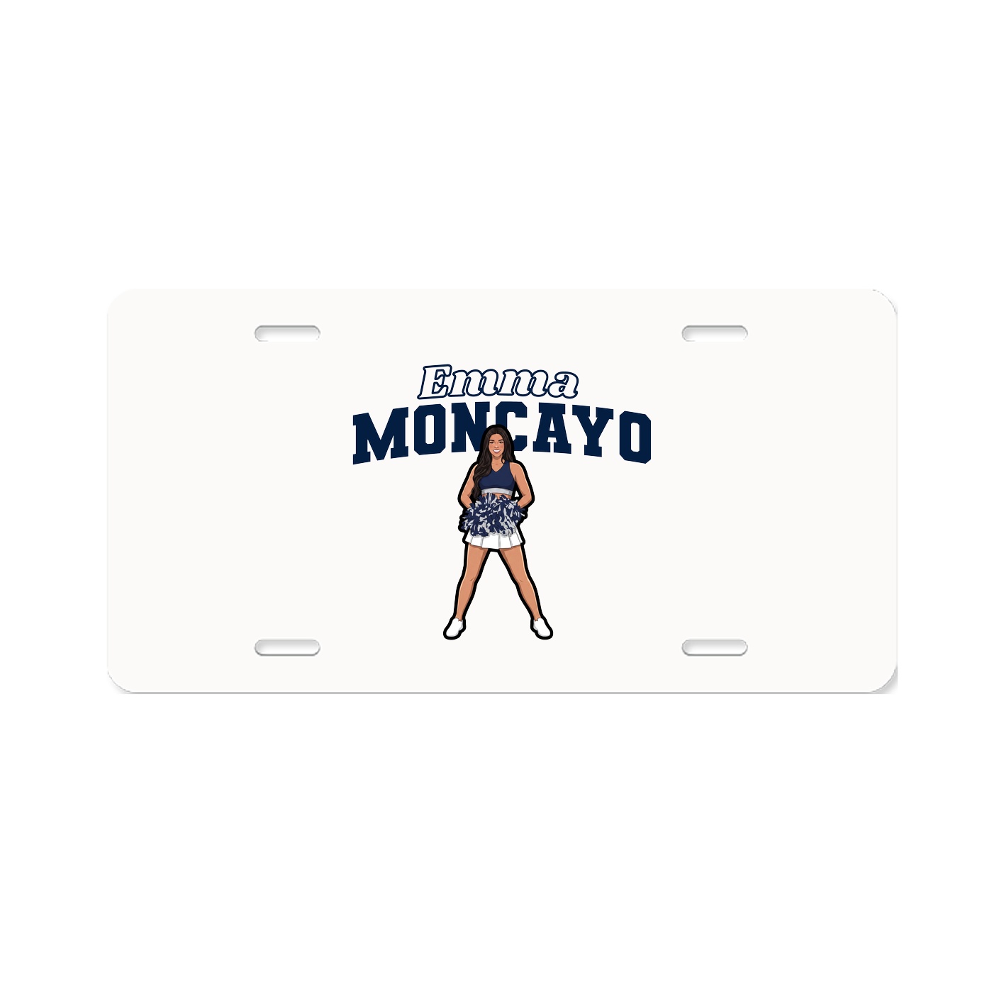 License Plate — Name Arch in Classic