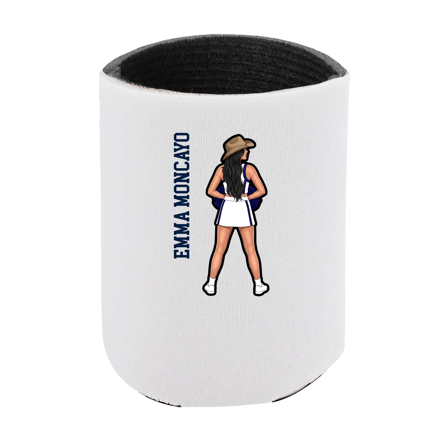Can Holder — Name Vertical in White
