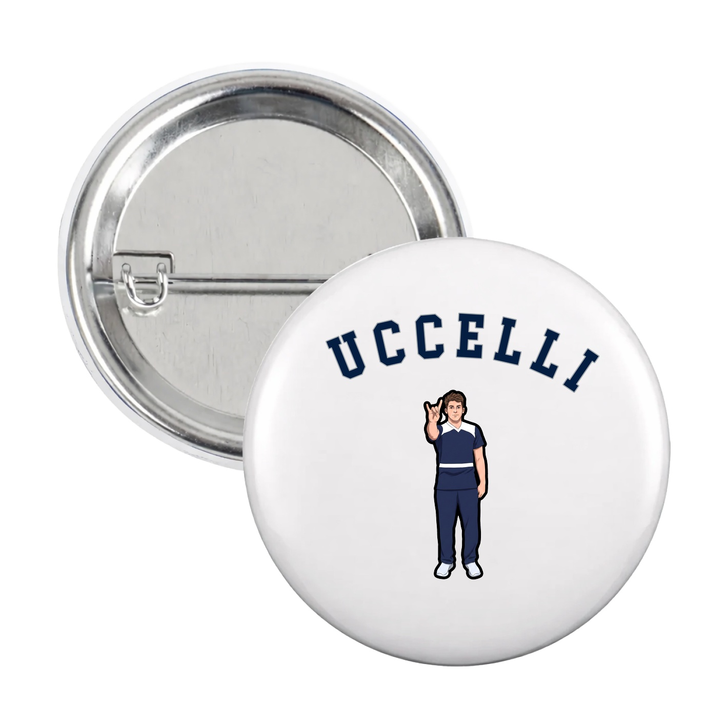 Game Day Button — Shirsey Arch in White