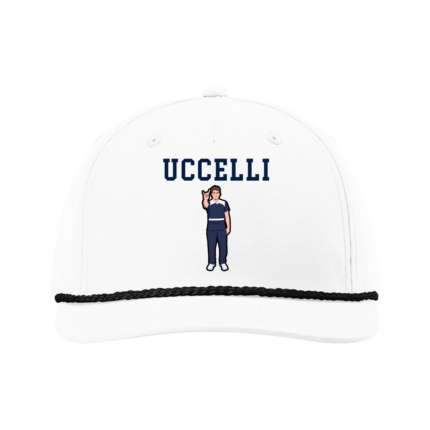 Five-Panel Classic Rope Cap — Shirsey in White