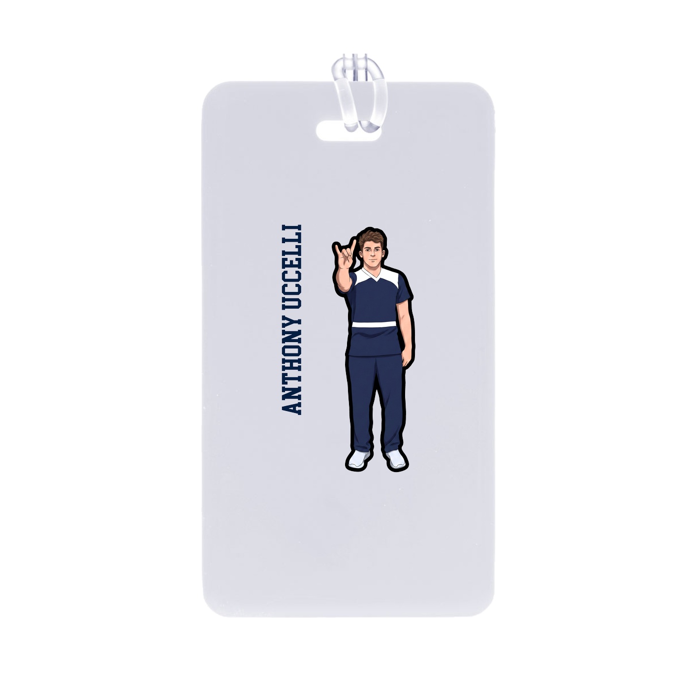 Bag Tag — Name Vertical in Classic