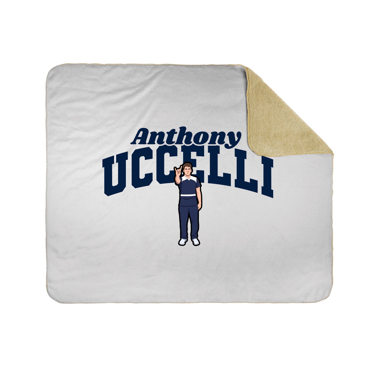 Throw Blanket — Signature Arch in White