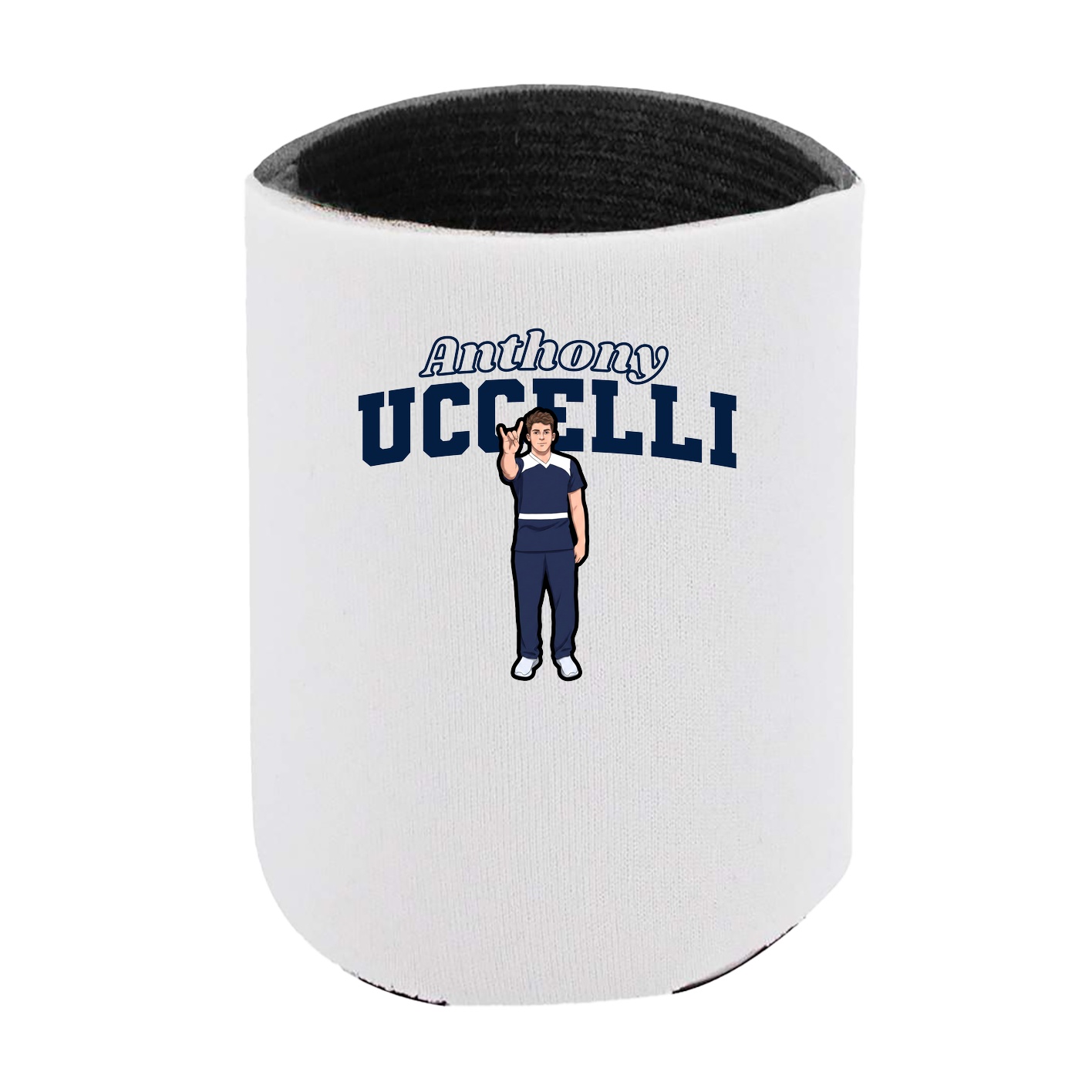 Can Holder — Name Arch in White