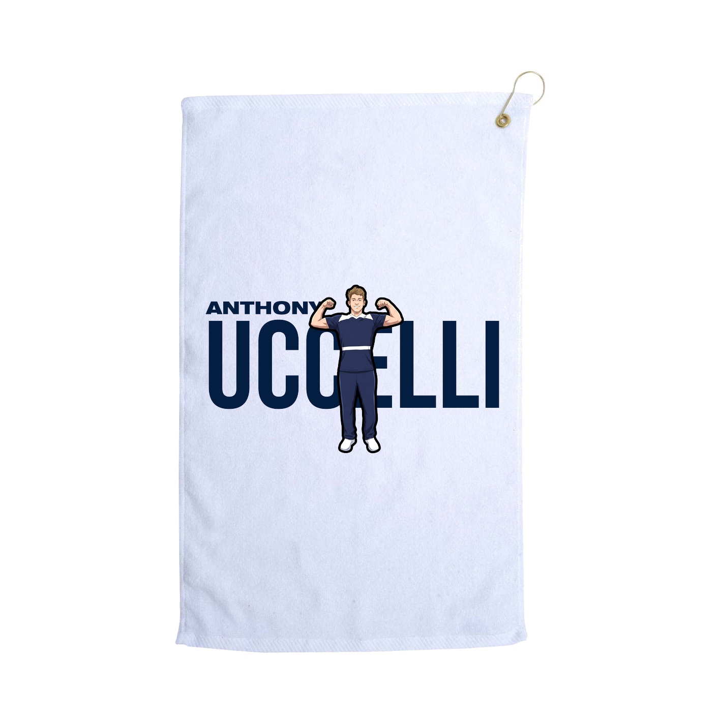 Golf Towel — Player Name in White