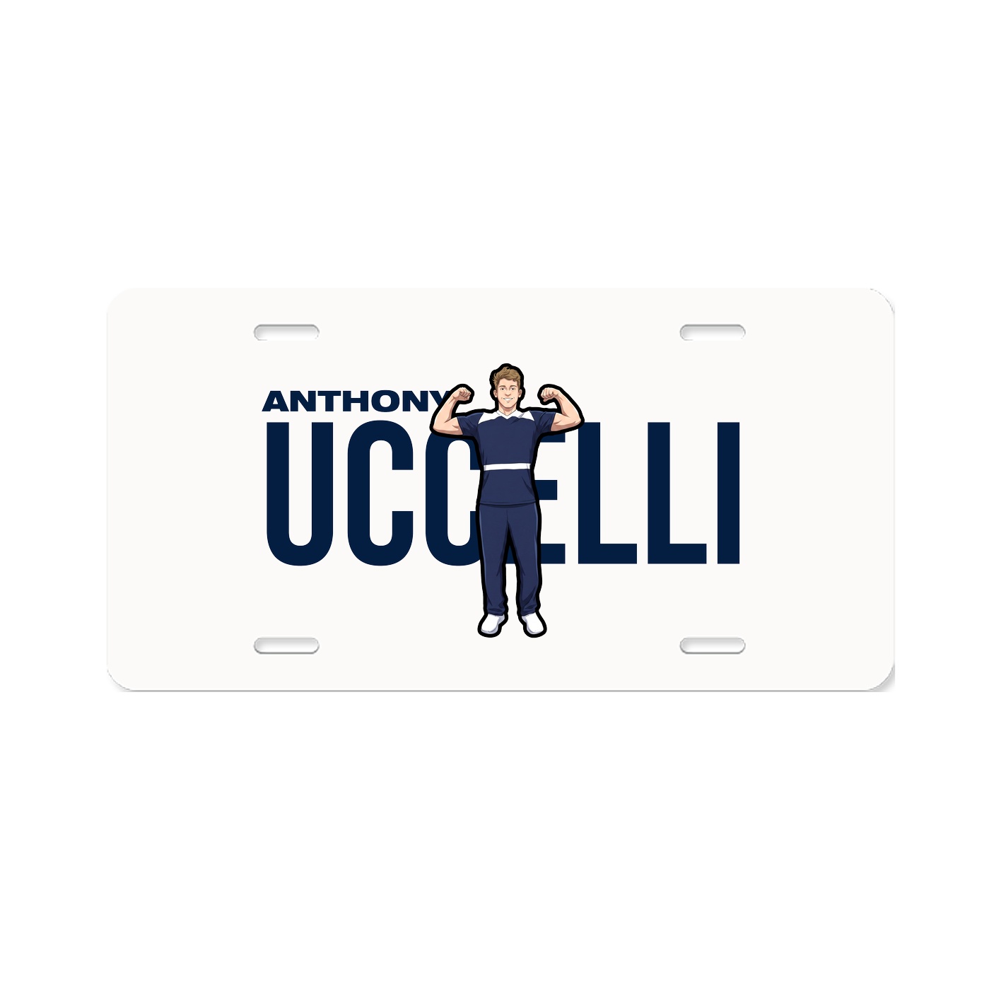 License Plate — Player Name in Classic