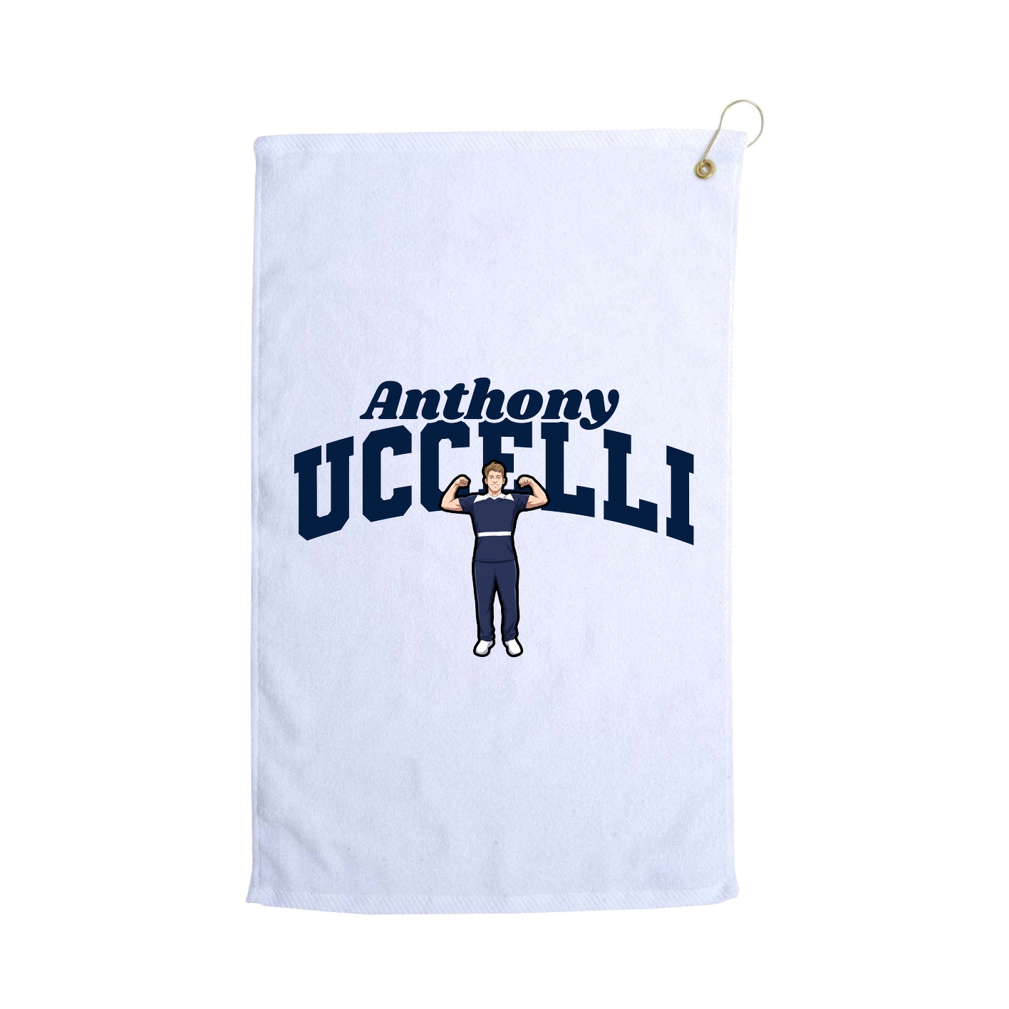 Golf Towel — Signature Arch in White