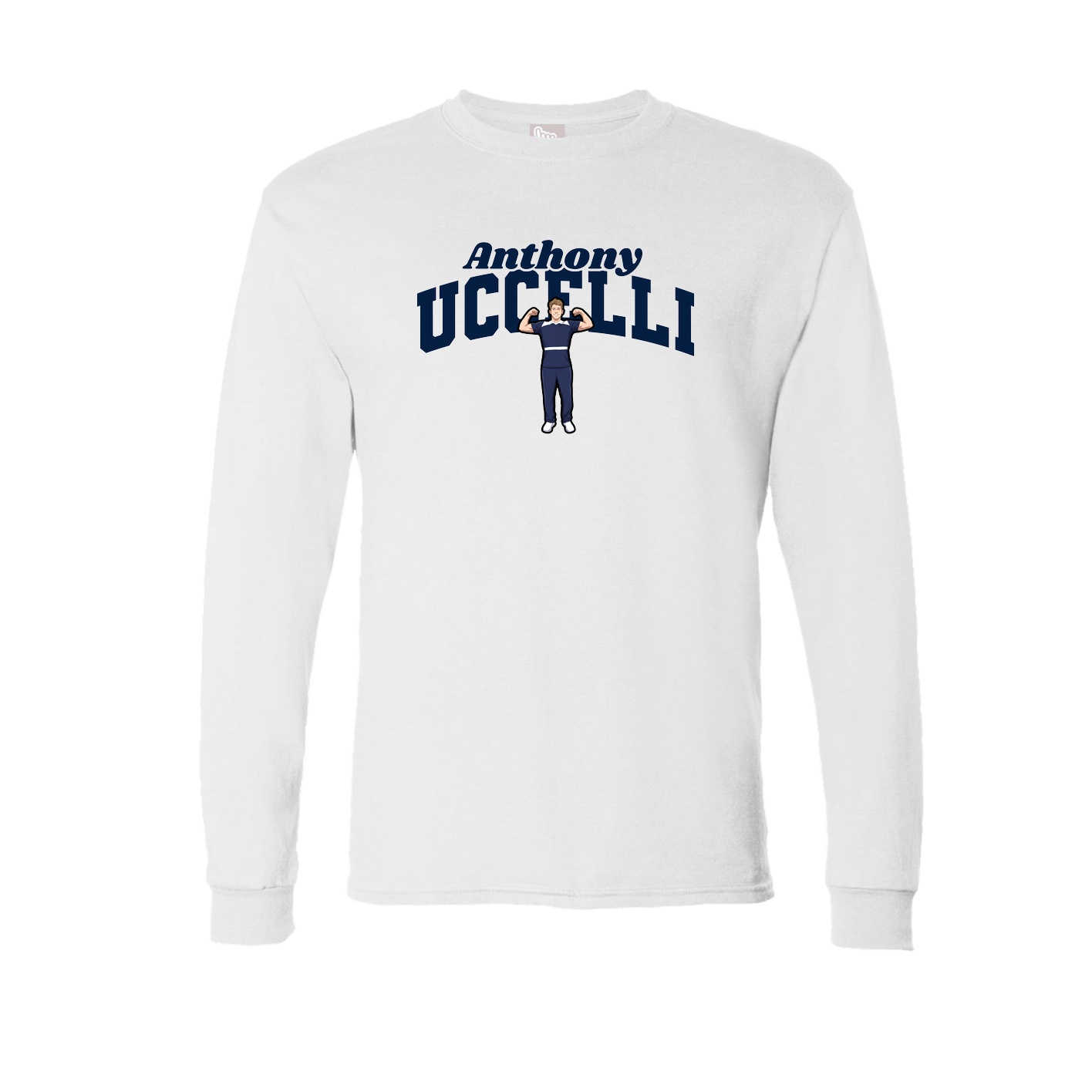 Long Sleeve Tee — Signature Arch in White