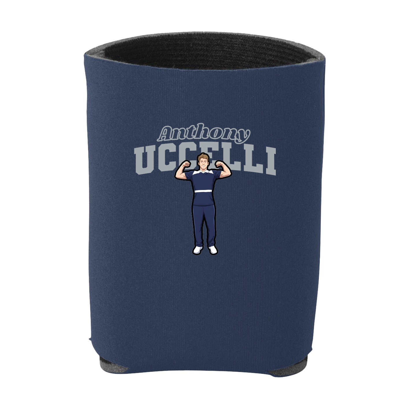 Can Holder — Name Arch in Navy