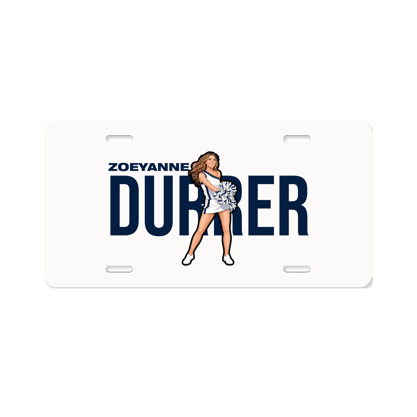 License Plate — Player Name in Classic