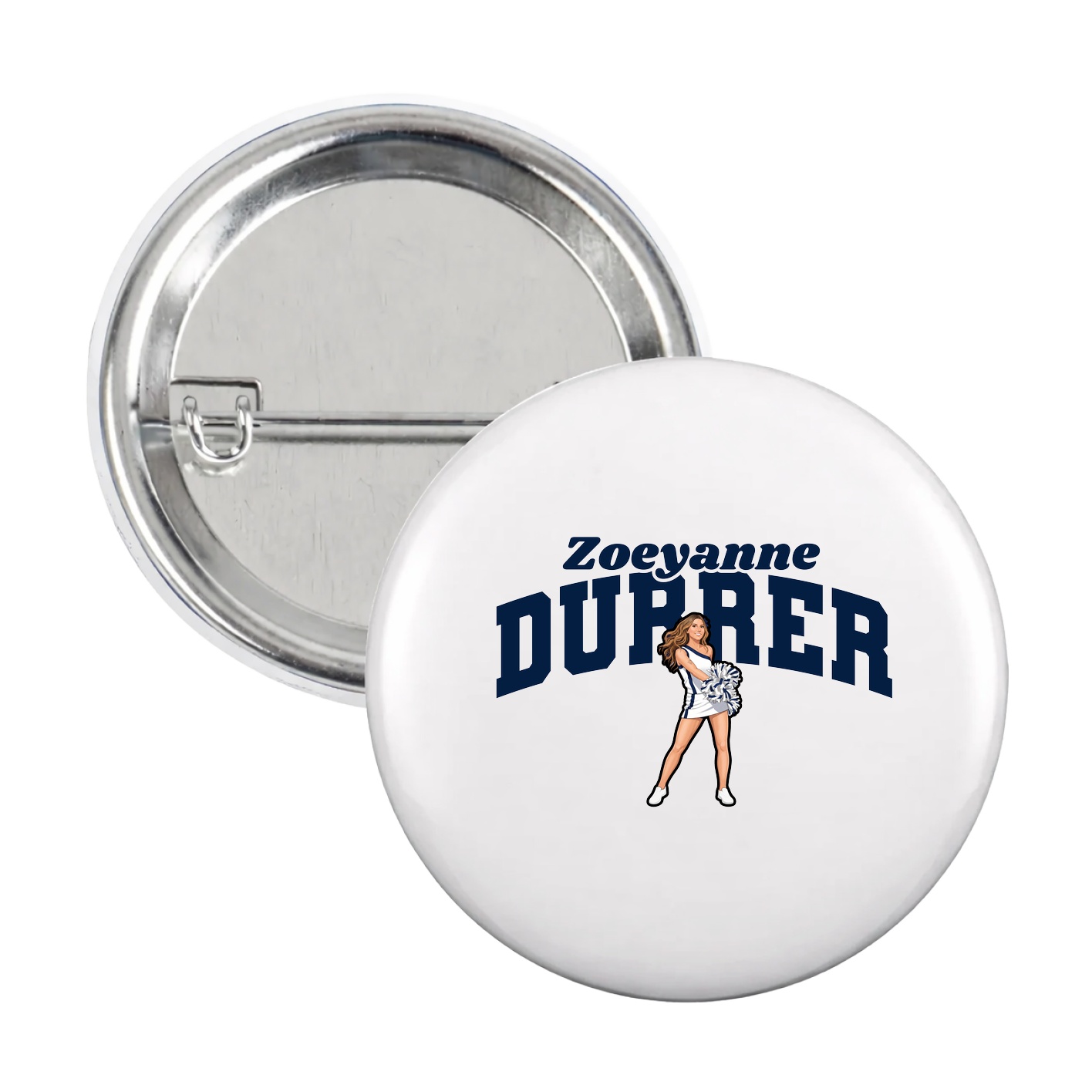 Game Day Button — Signature Arch in White