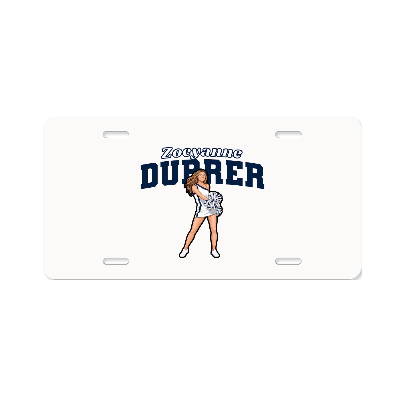 License Plate — Name Arch in Classic