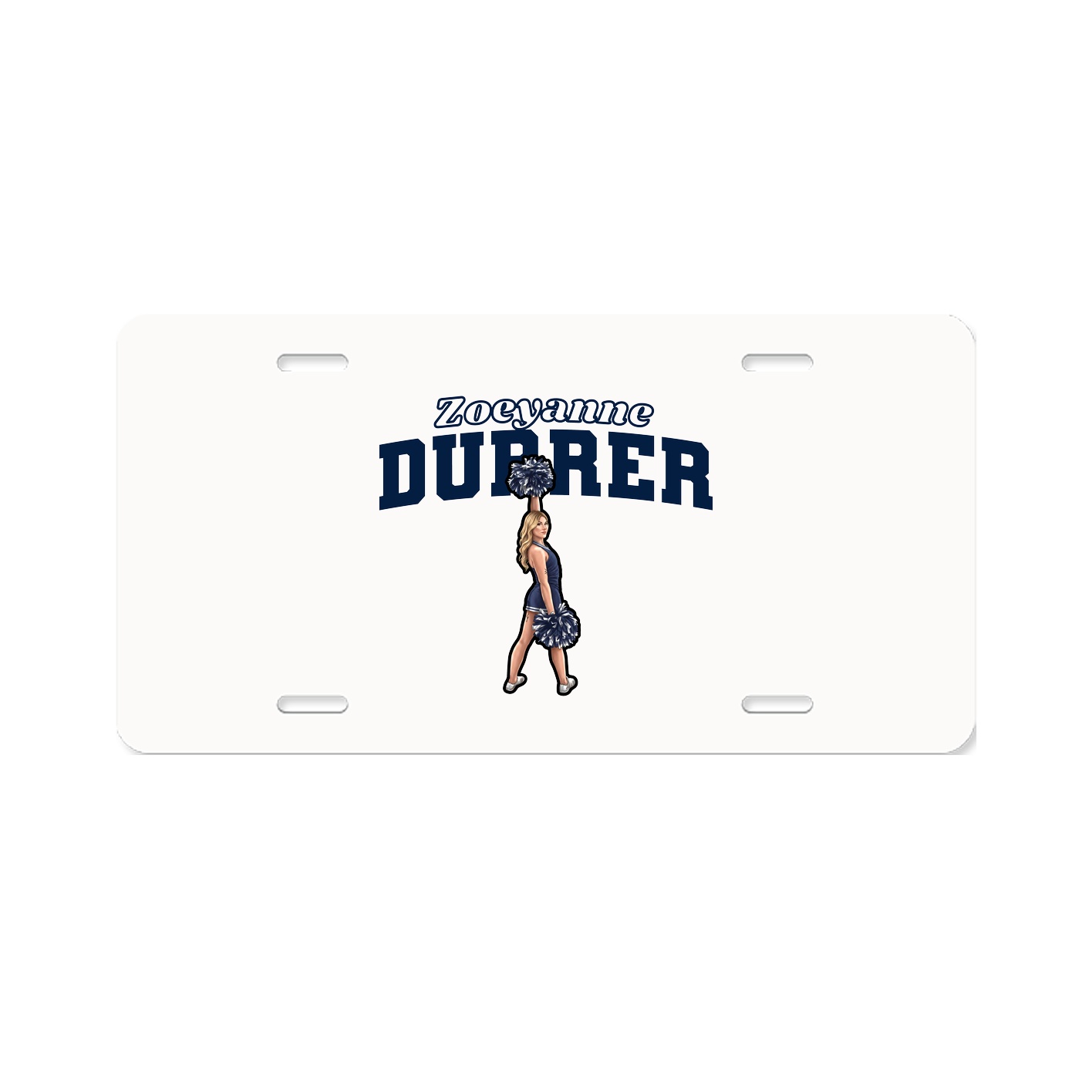 License Plate — Name Arch in Classic