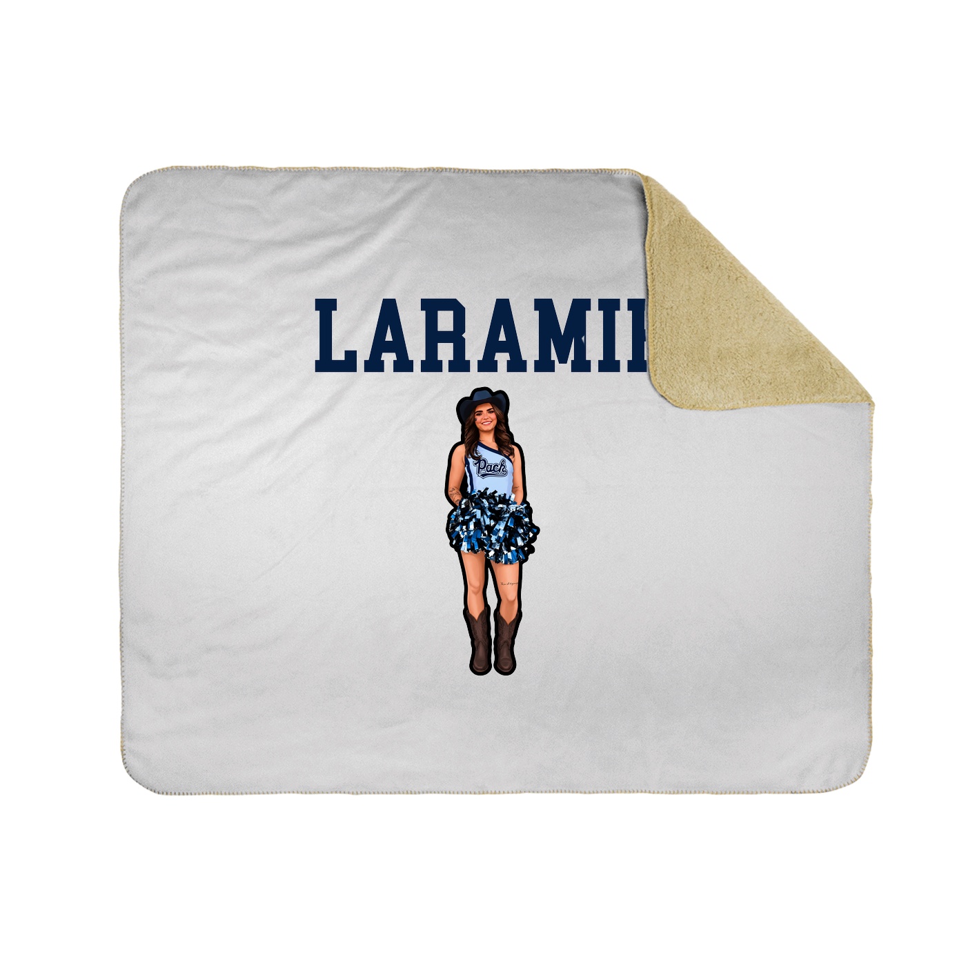 Throw Blanket — Shirsey in White