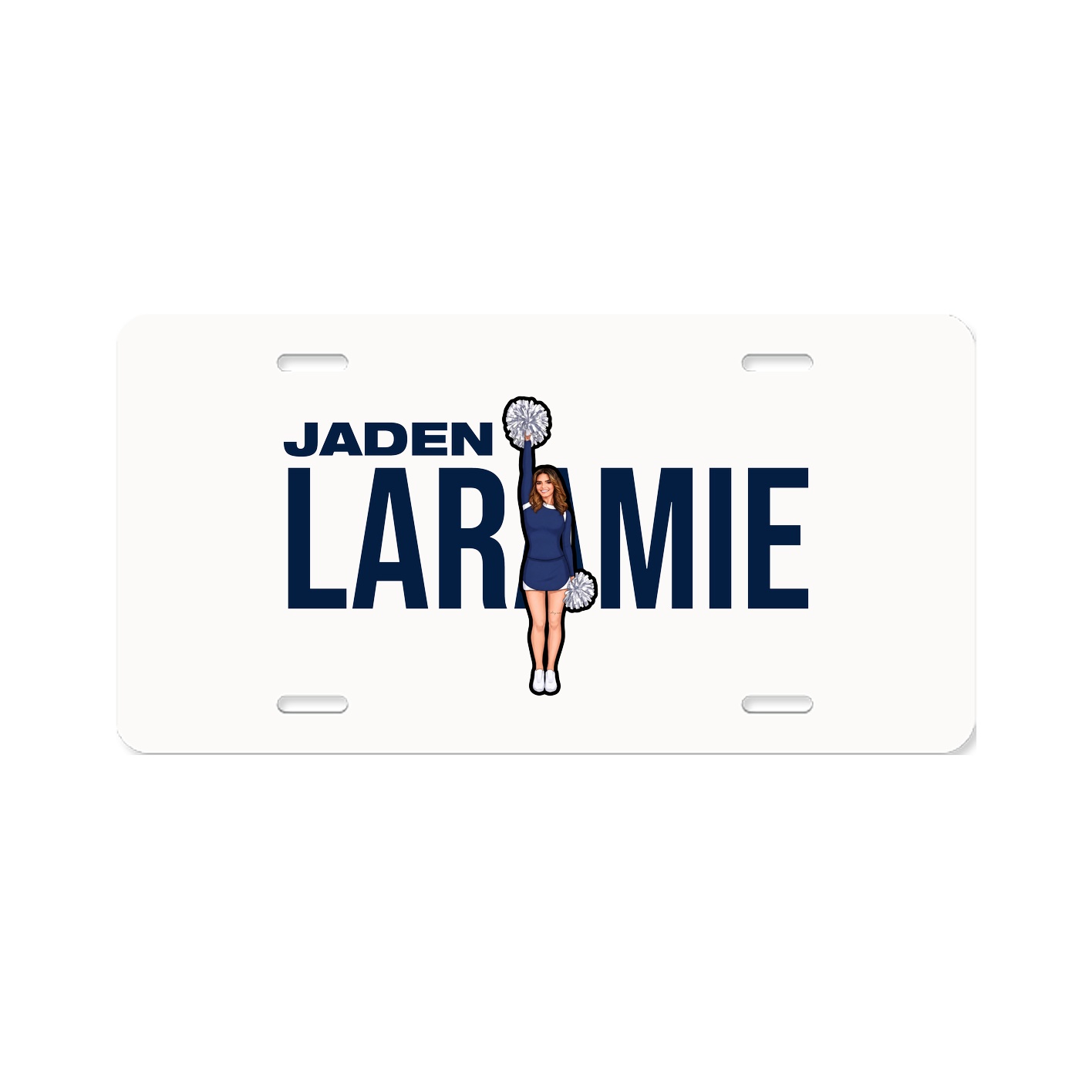 License Plate — Player Name in Classic