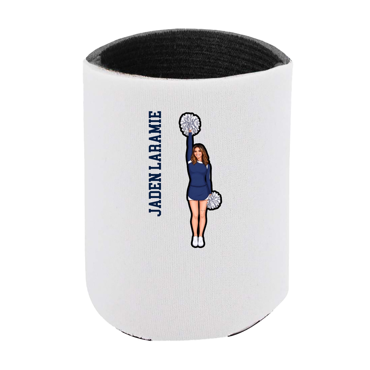 Can Holder — Name Vertical in White