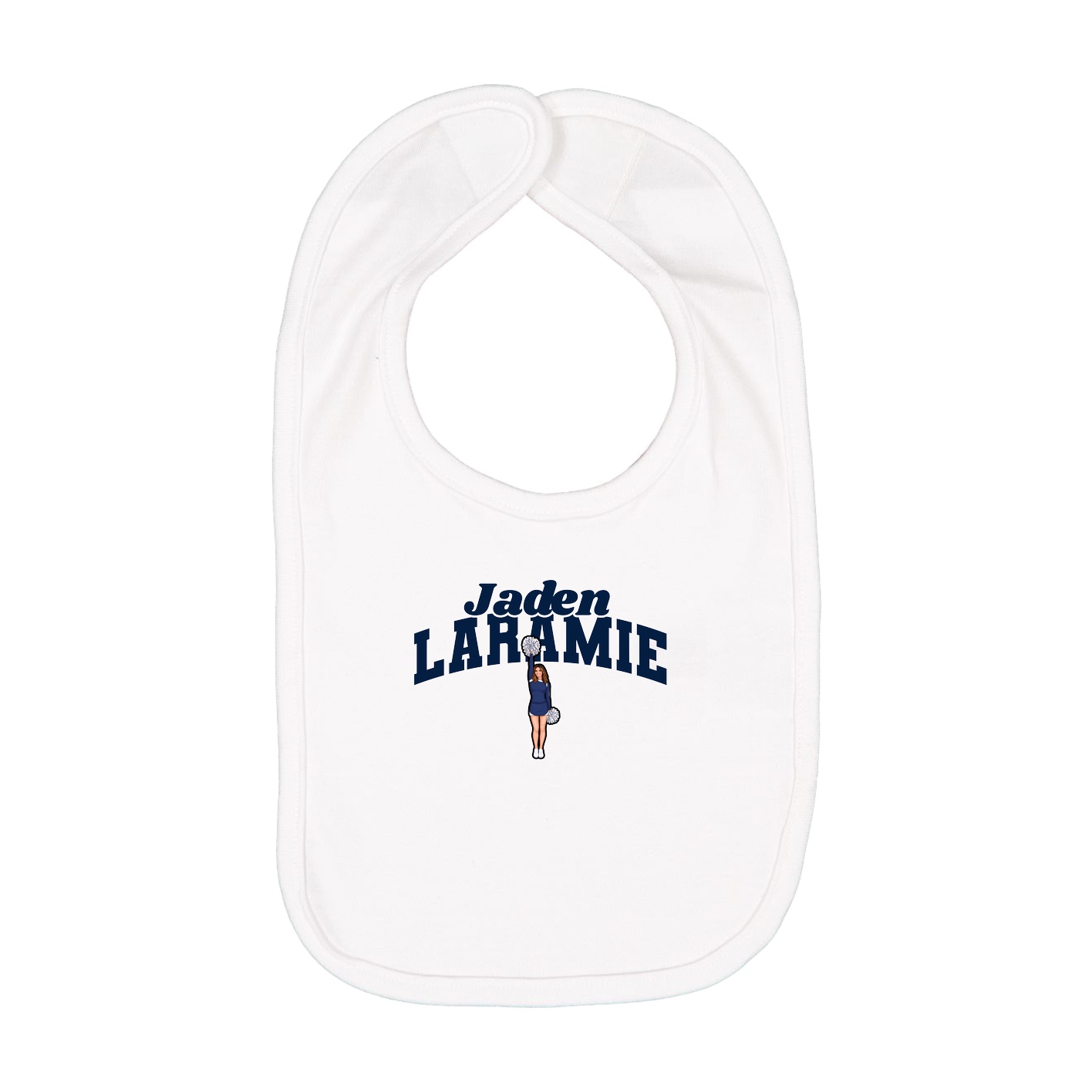 Infant Bib — Signature Arch in White