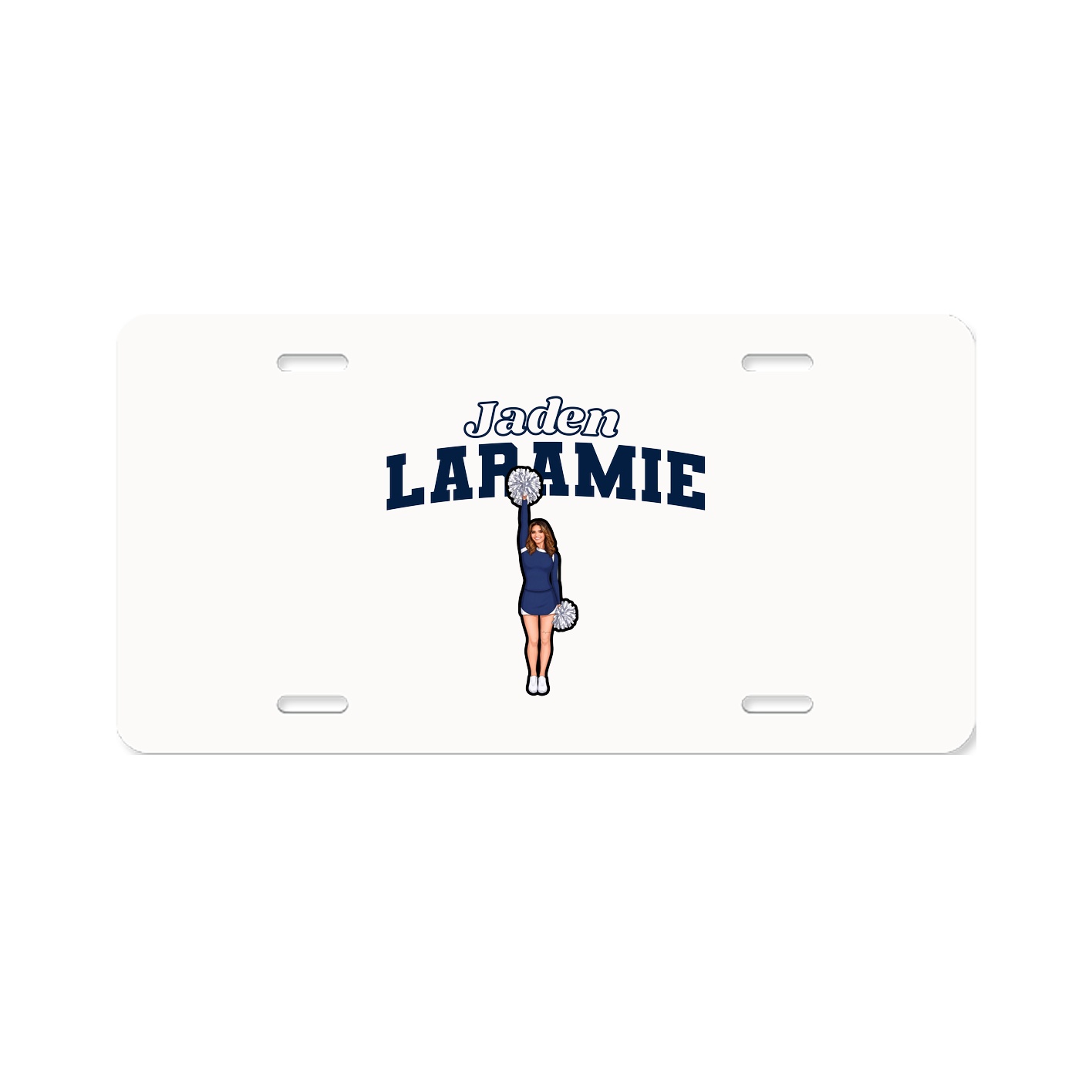 License Plate — Name Arch in Classic